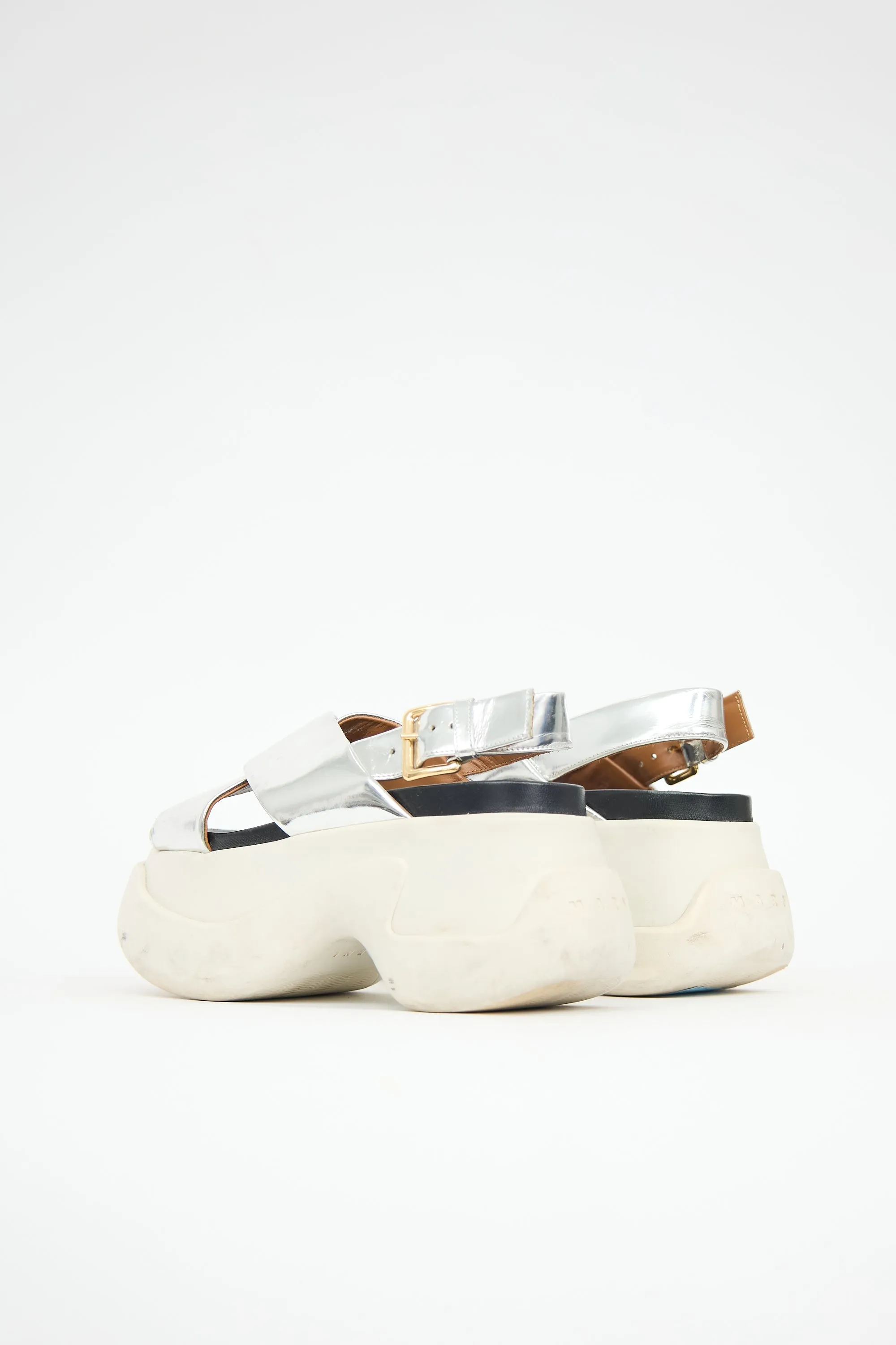 Mirrored Leather Fussbett Sandal sold by VSP Consignment product image thumbnail 4