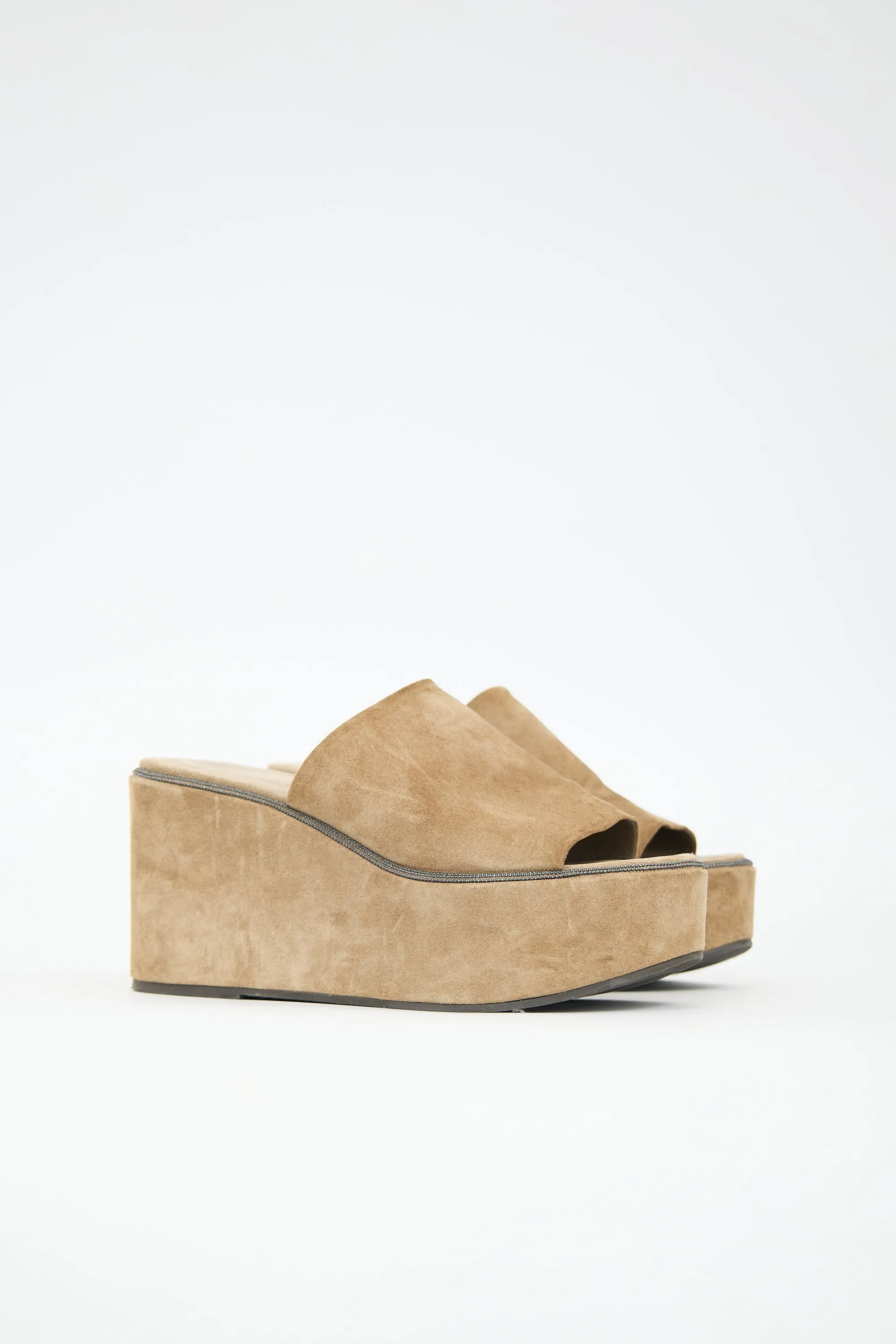 Suede Monili Platform Sandal sold by VSP Consignment product image thumbnail 2