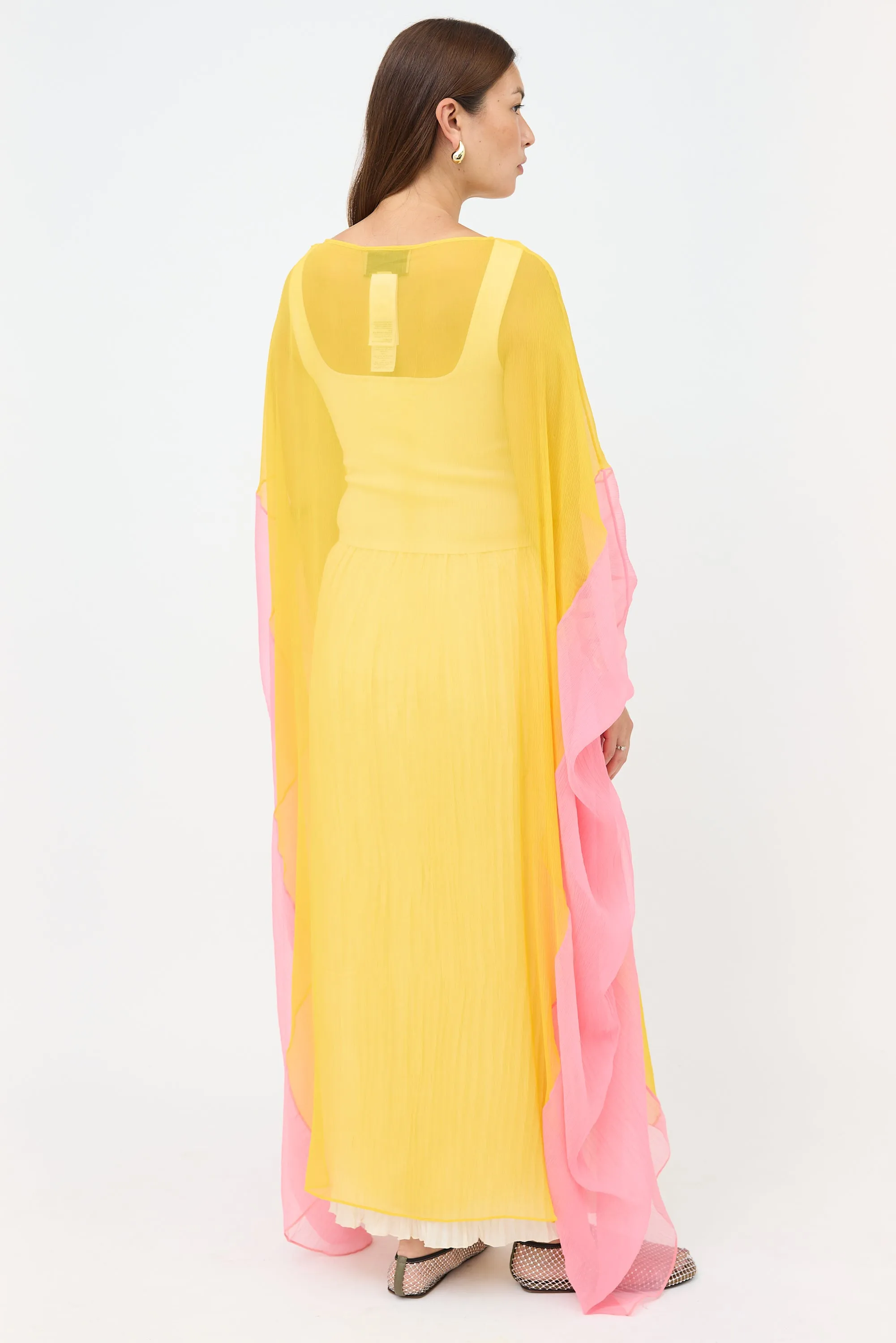 Silk Sheer Two Tone Dress sold by VSP Consignment product image thumbnail 5