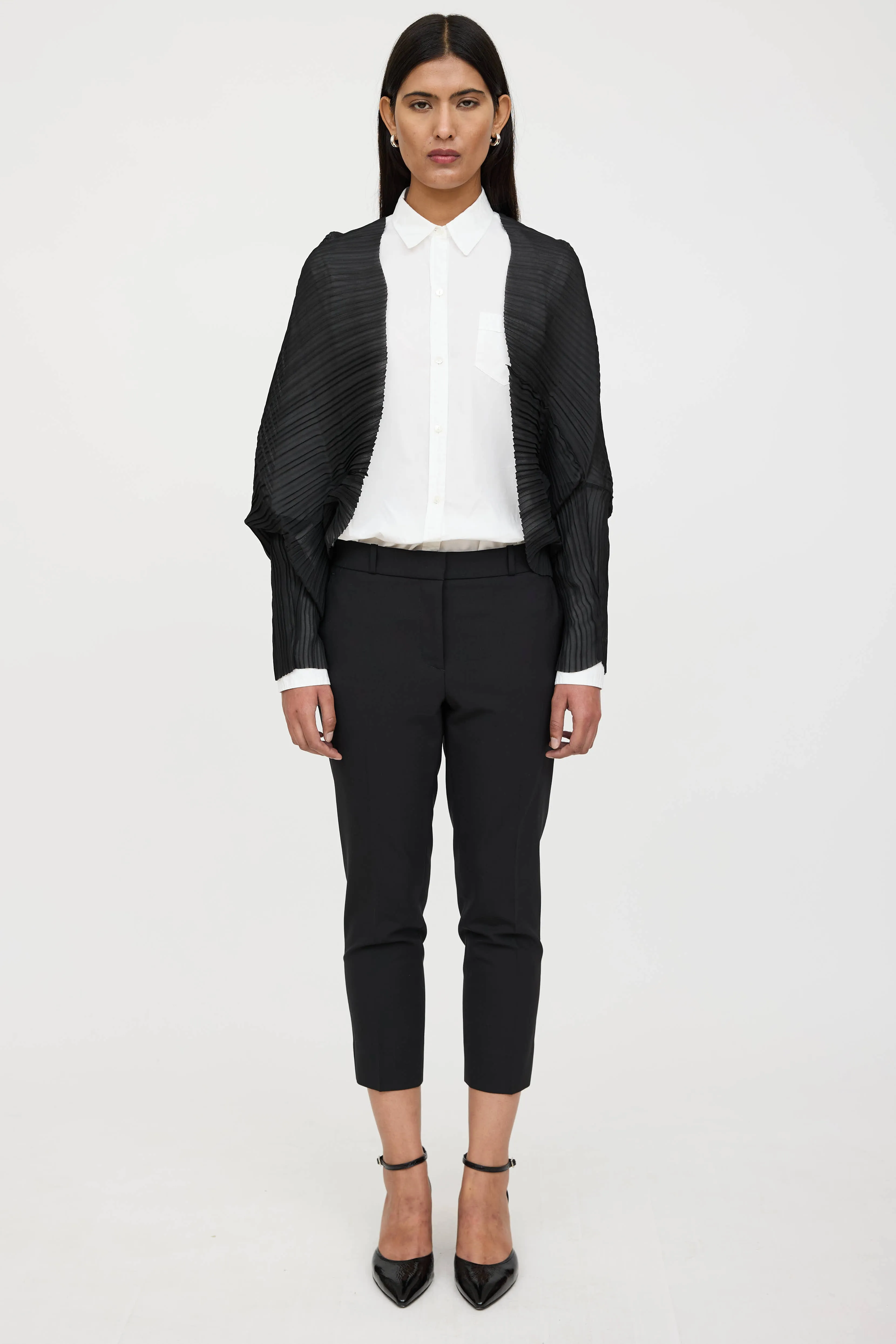 Vesuvio Pleated Cardigan sold by VSP Consignment product image thumbnail 2