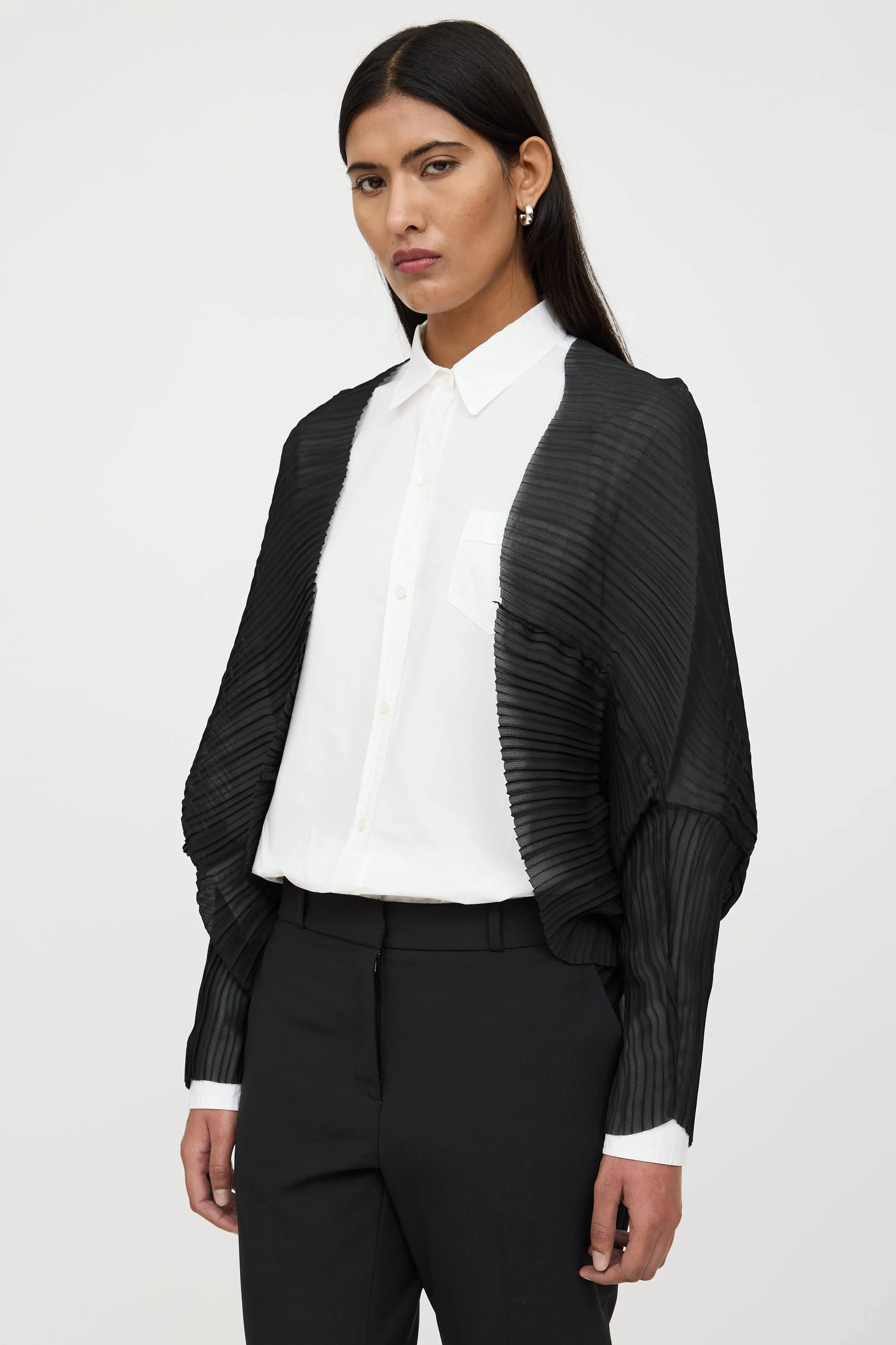 Vesuvio Pleated Cardigan sold by VSP Consignment product image thumbnail 3