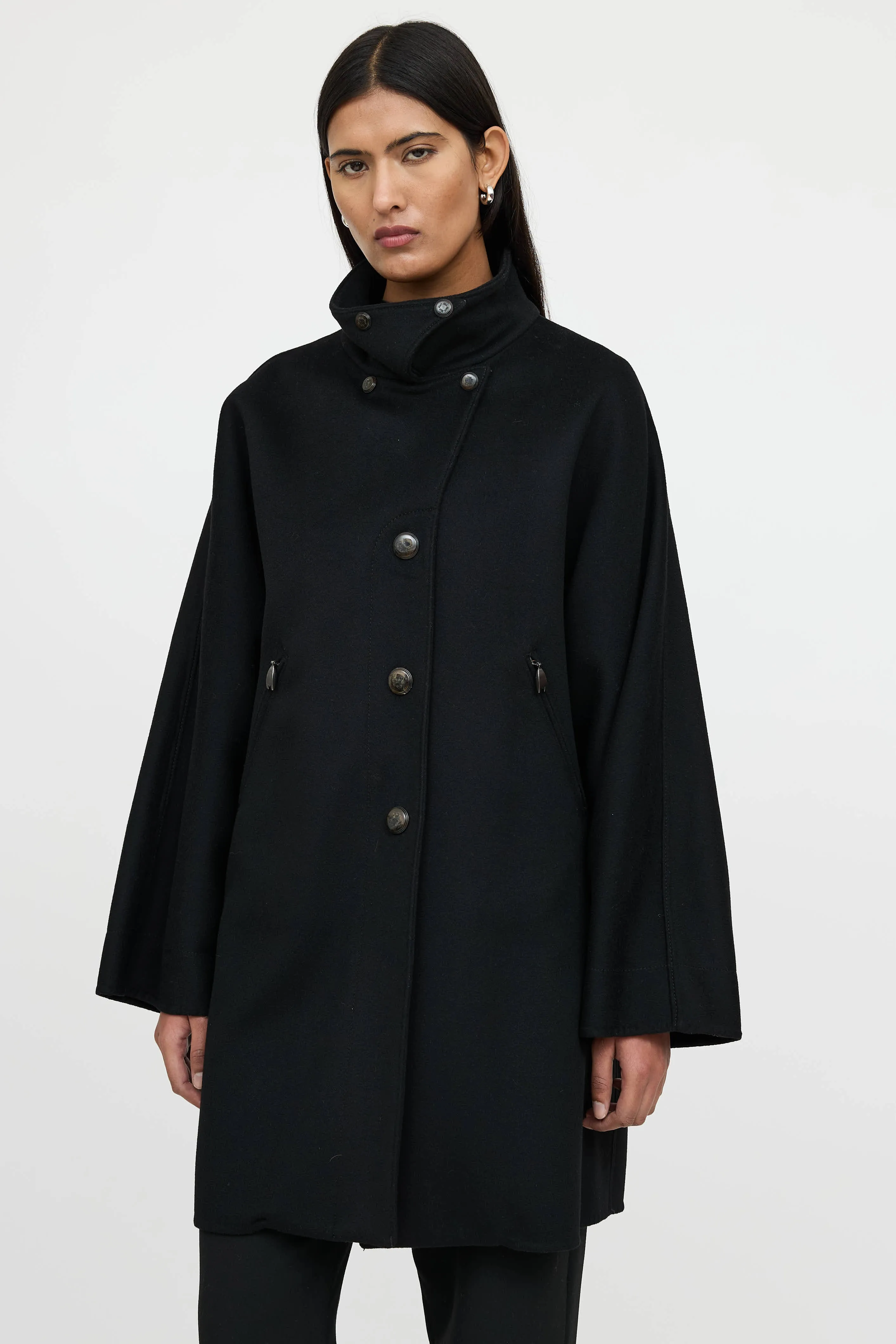 Wool Pointed Collar Coat sold by VSP Consignment product image thumbnail 3