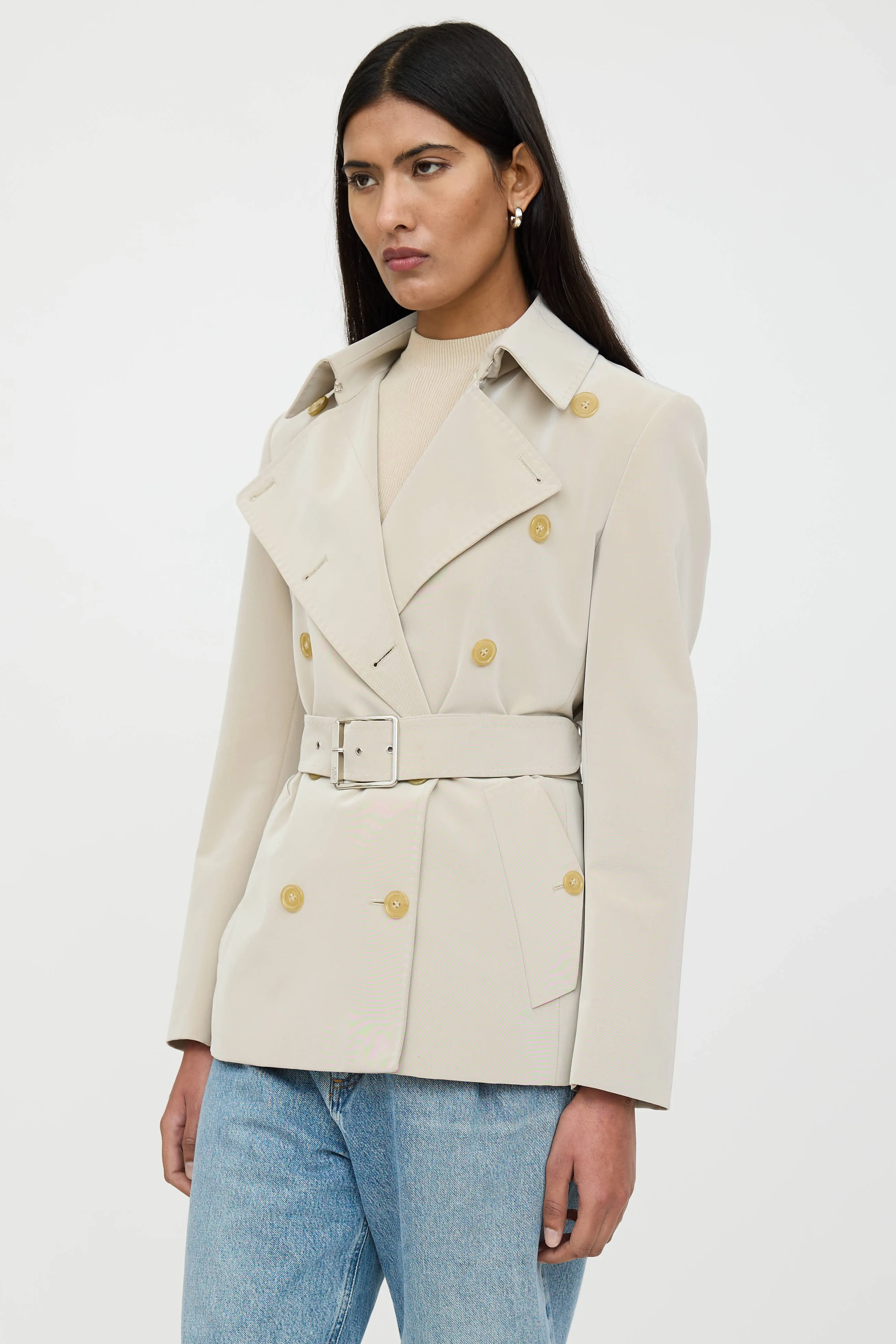 Double Breasted Belted Jacket sold by VSP Consignment product image thumbnail 3