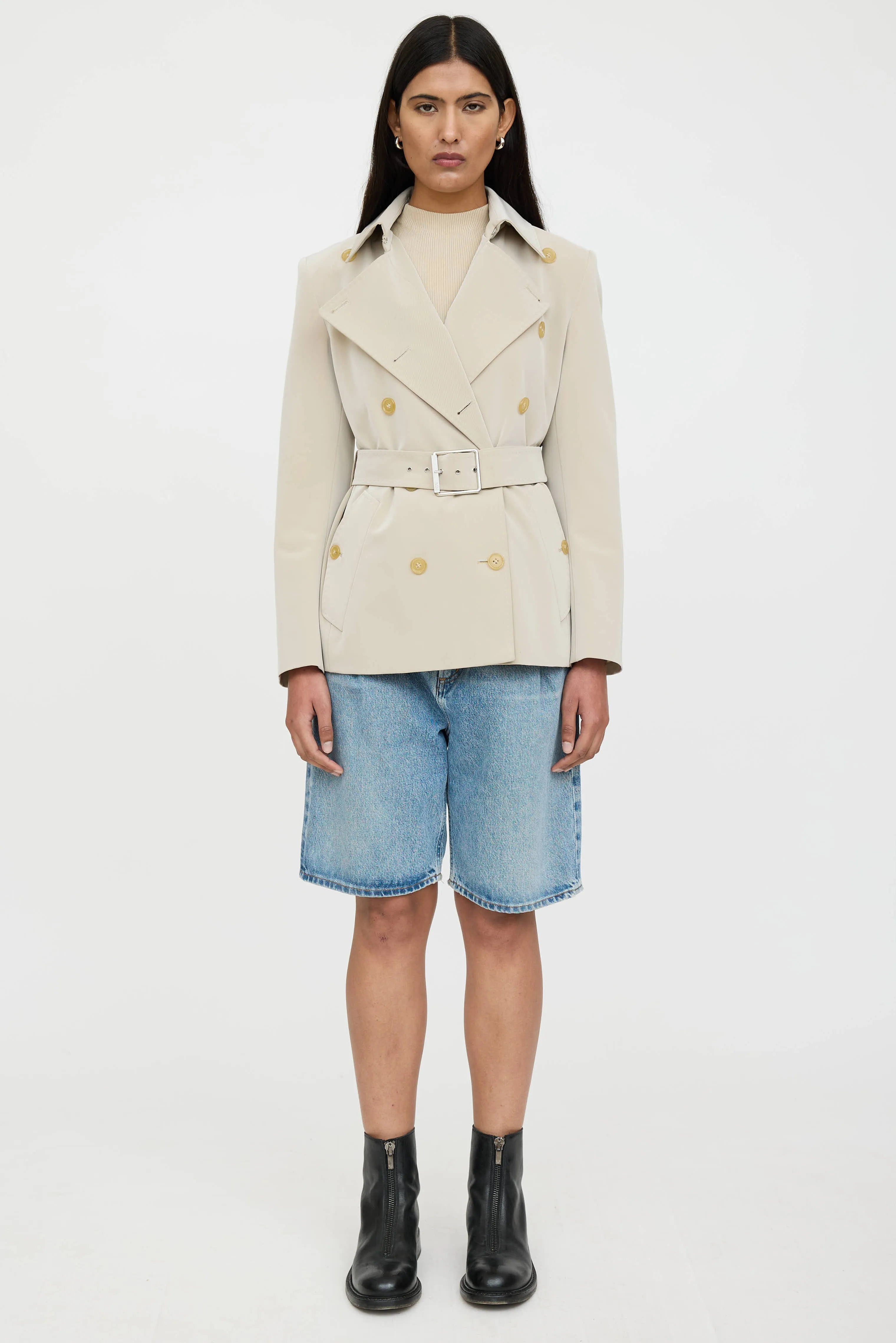 Double Breasted Belted Jacket sold by VSP Consignment product image thumbnail 2