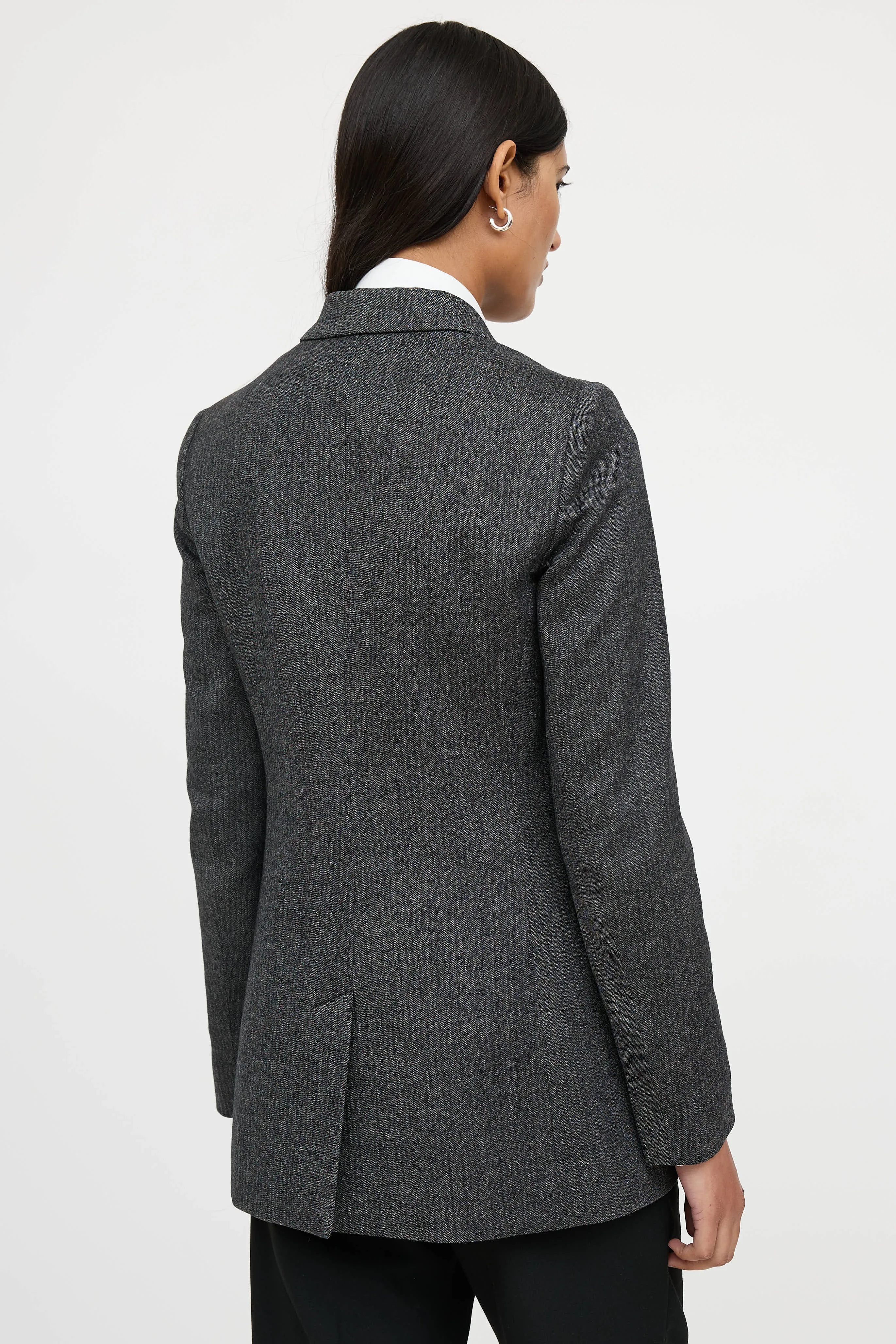 Wool Herringbone Blazer sold by VSP Consignment product image thumbnail 4