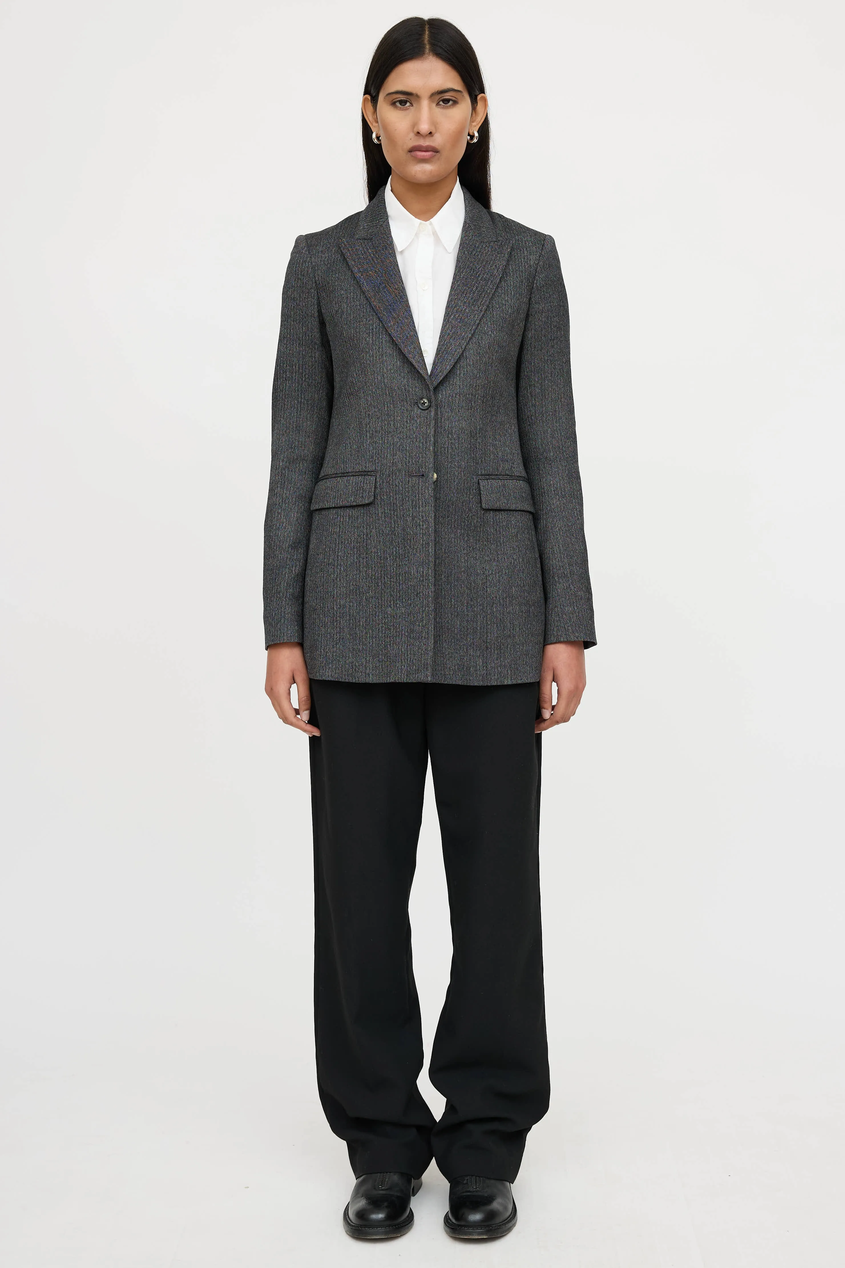 Wool Herringbone Blazer sold by VSP Consignment product image thumbnail 2