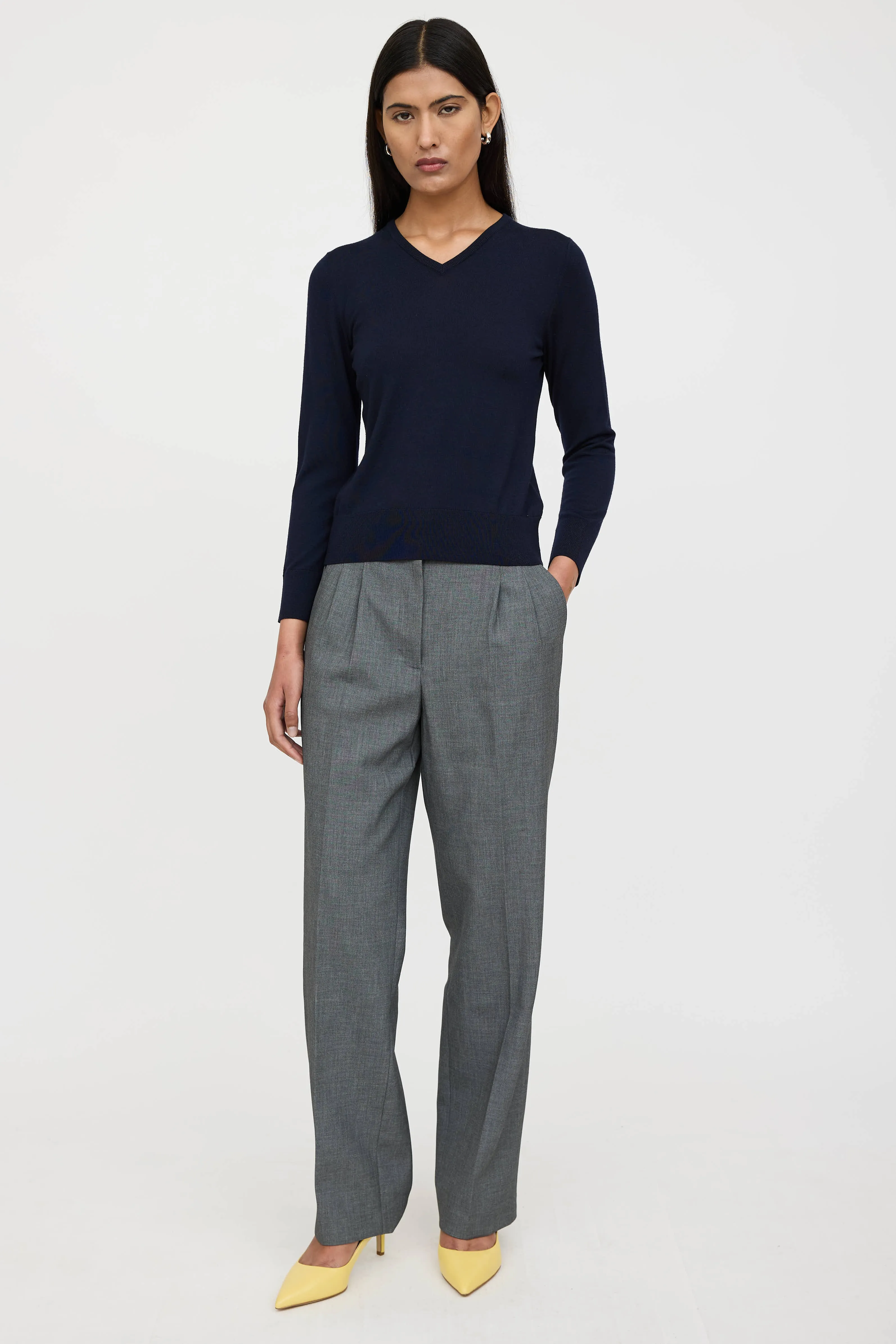 Wool V-Neck Sweater sold by VSP Consignment product image thumbnail 5