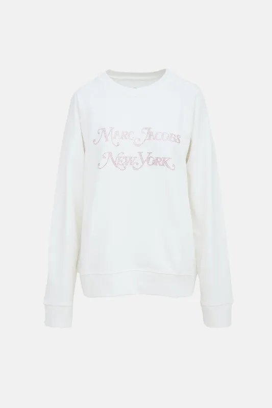 Rhinestone Logo Sweatshirt sold by VSP Consignment