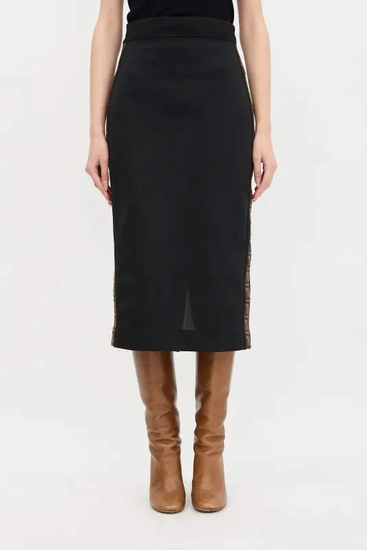 FF Monogram Trim Skirt sold by VSP Consignment