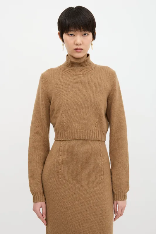 Cashmere Cropped Sweater sold by VSP Consignment