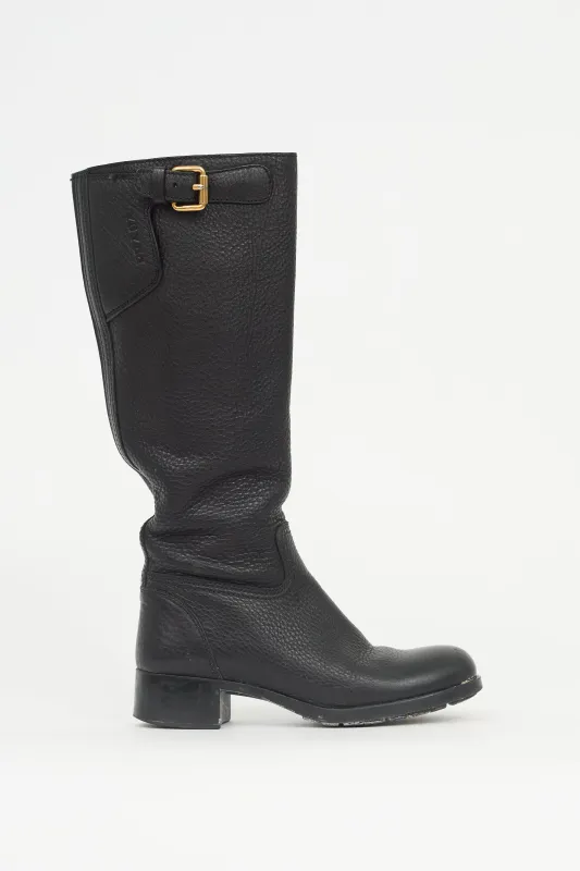 Leather Knee Boot sold by VSP Consignment