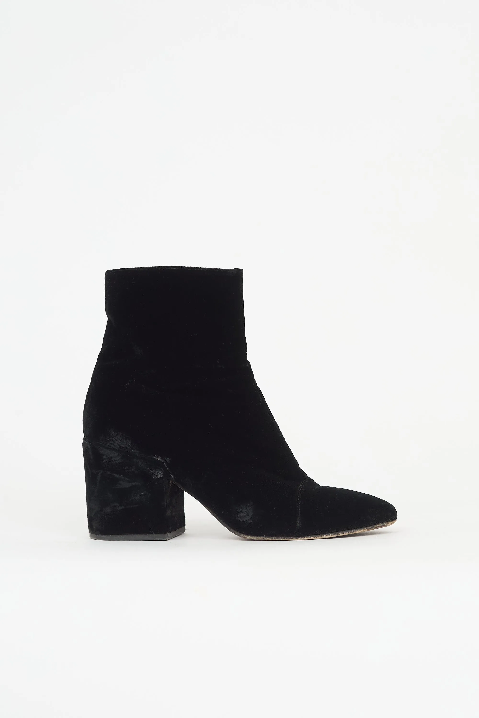 Velvet Ankle Boot sold by VSP Consignment