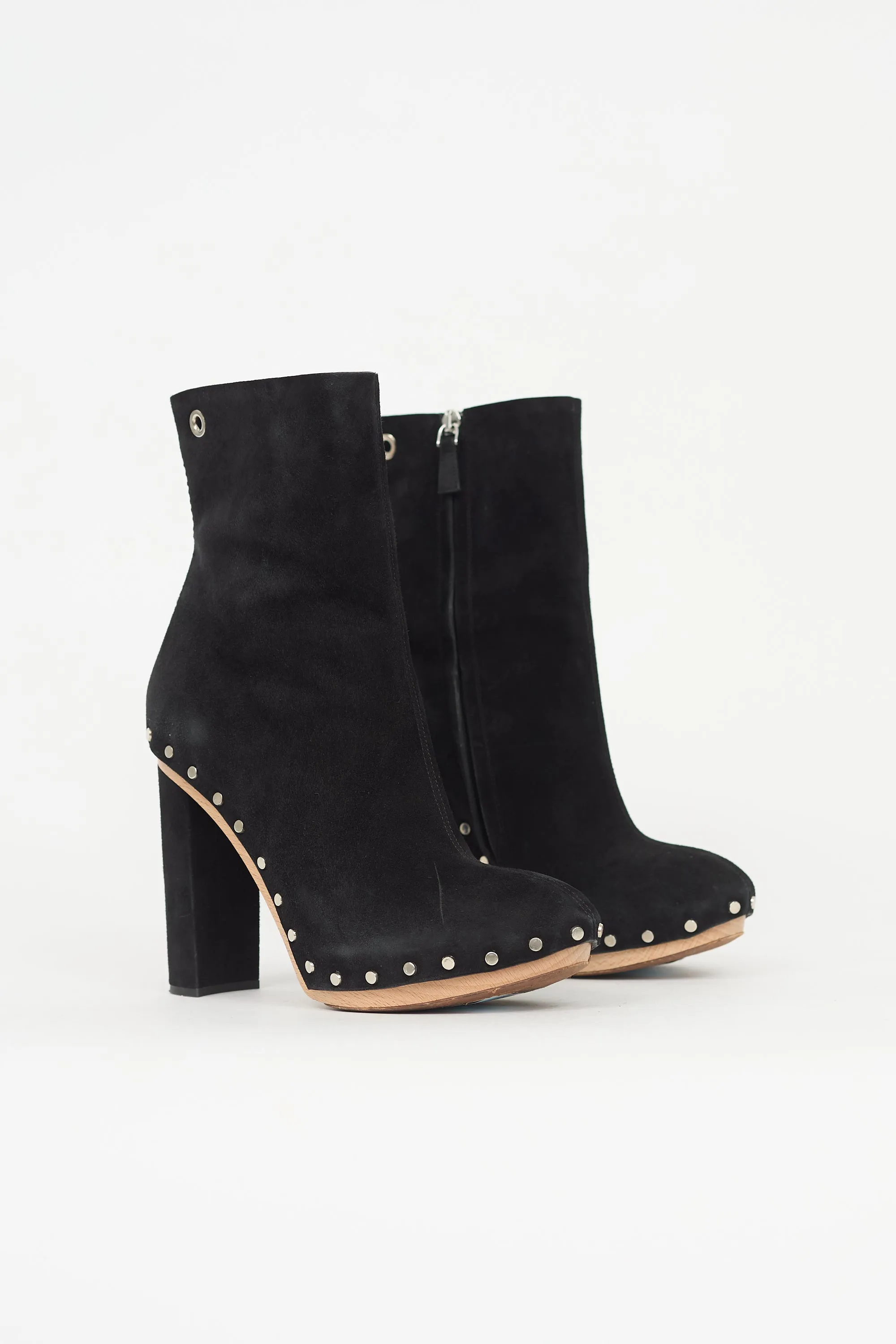 Suede Studded Boot sold by VSP Consignment product image thumbnail 2