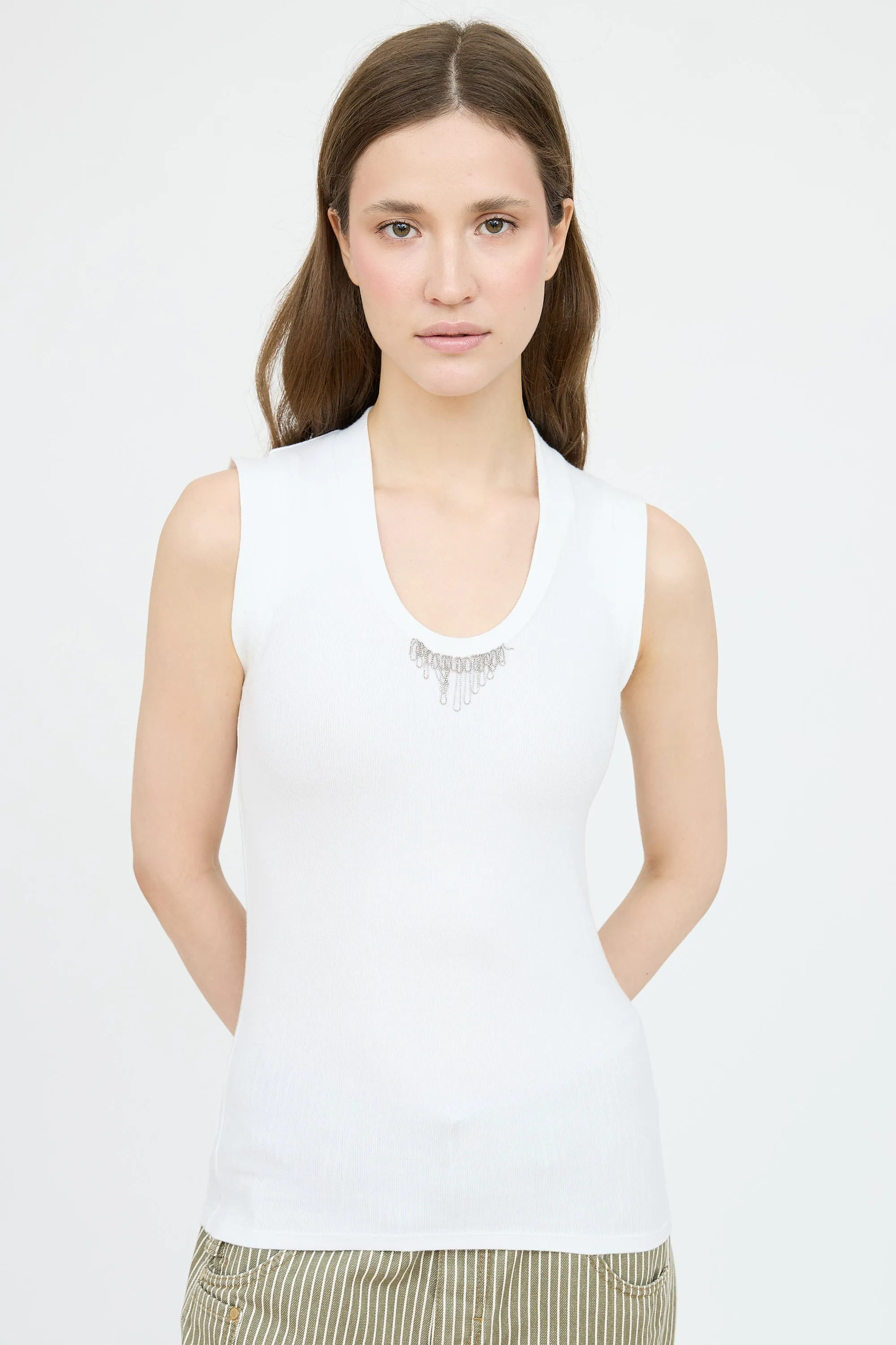Monili Fringe Tank sold by VSP Consignment