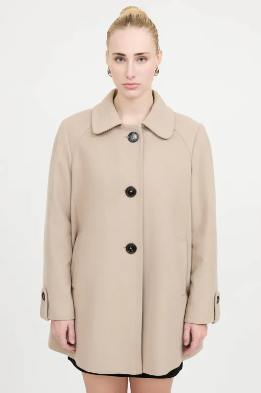 Wool Button Jacket sold by VSP Consignment