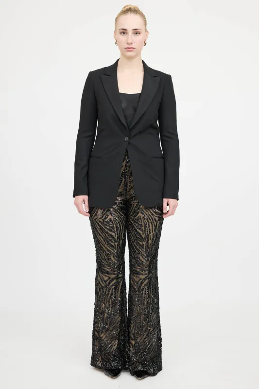 Sequin Flared Pant made by L'AGENCE