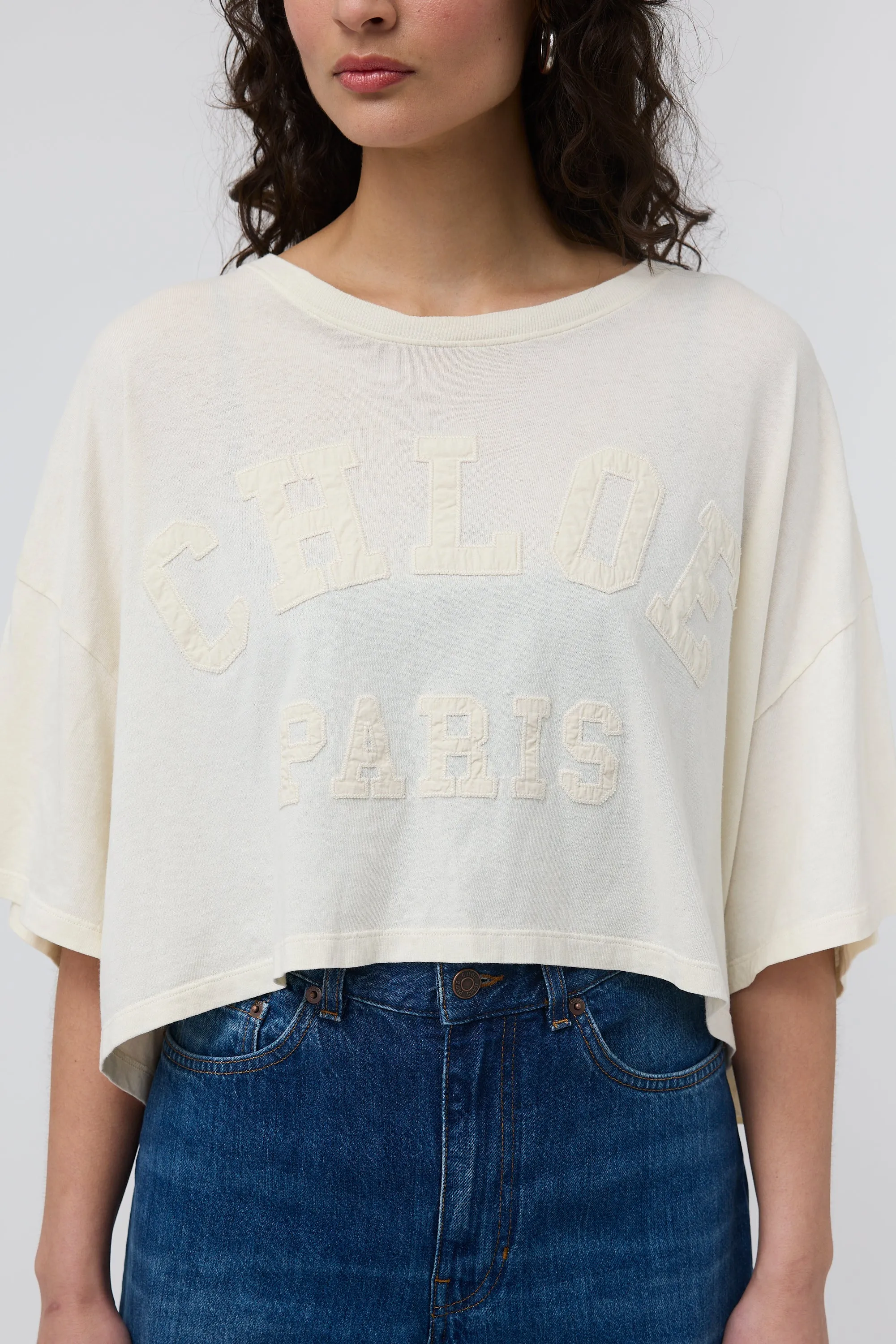 Logo Cropped T-Shirt sold by VSP Consignment product image thumbnail 3