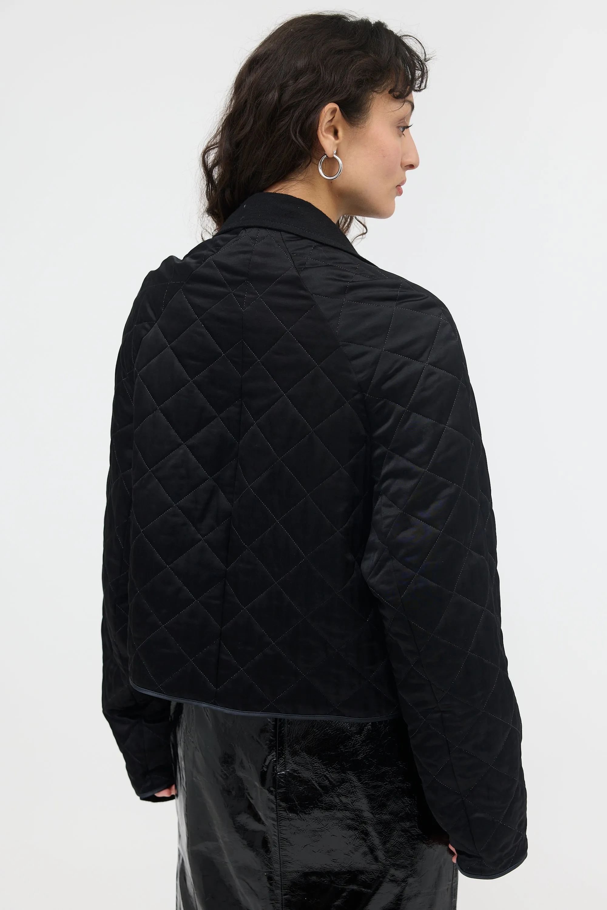 Satin Quilted Jacket sold by VSP Consignment product image thumbnail 5