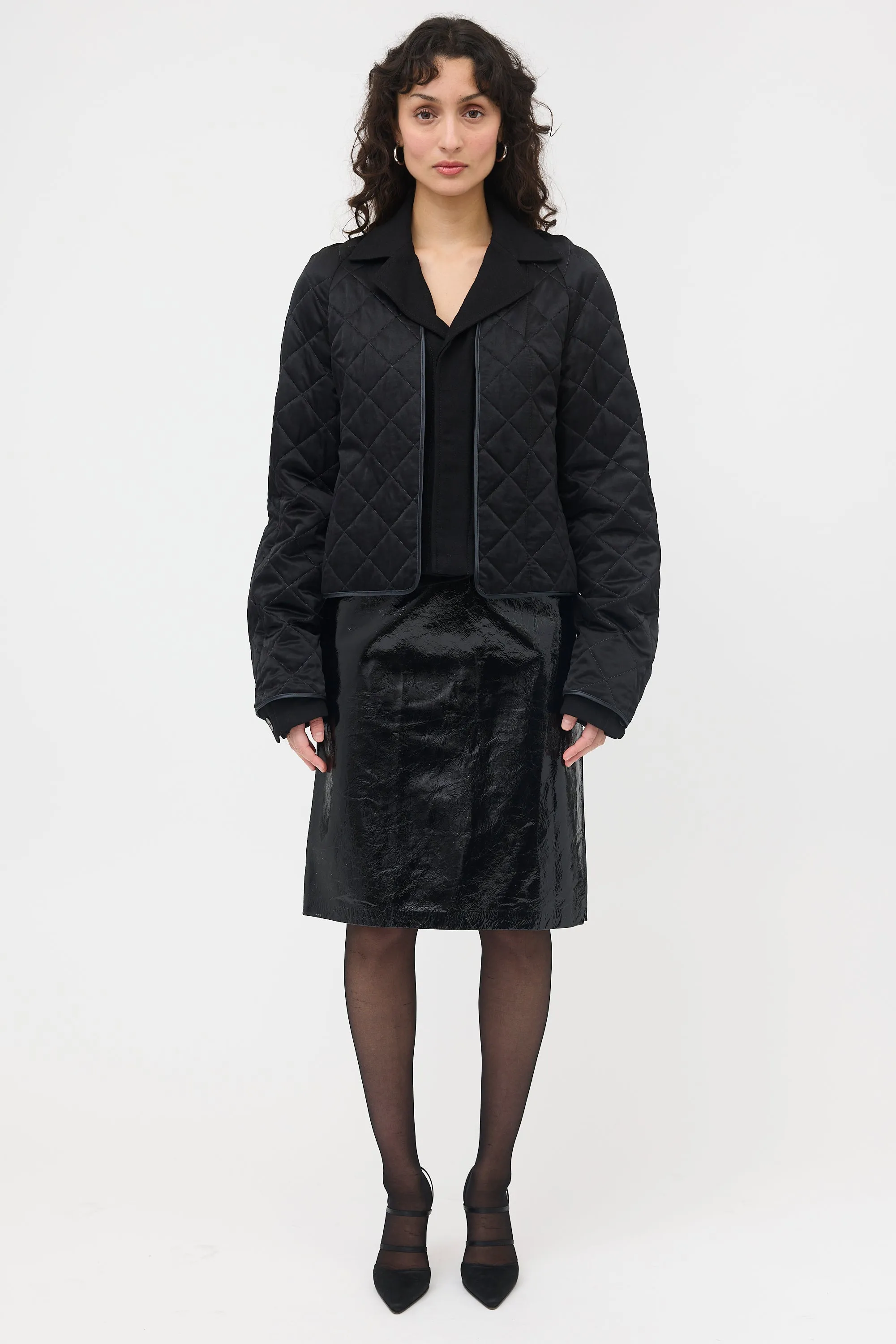 Satin Quilted Jacket sold by VSP Consignment product image thumbnail 2