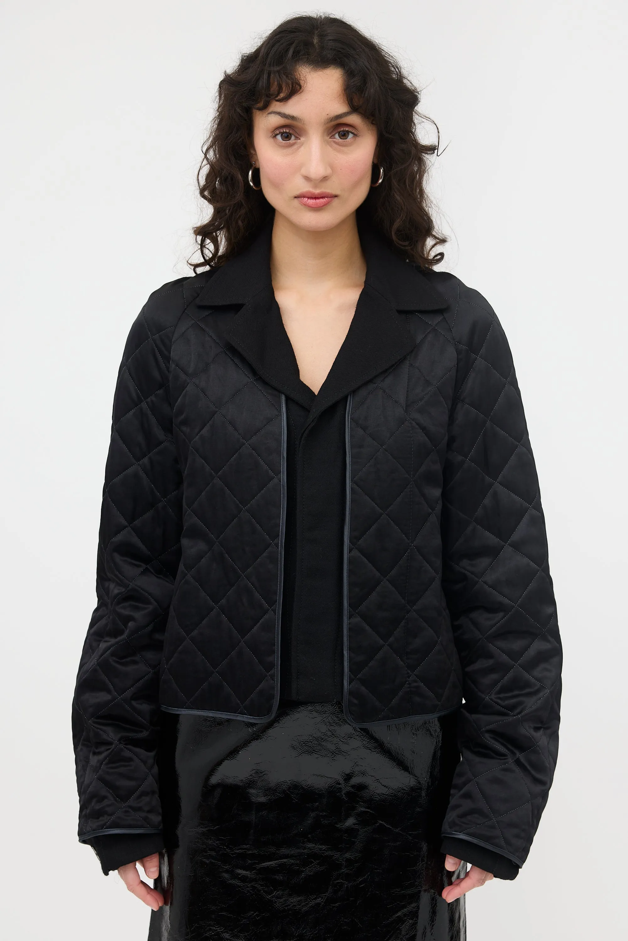 Satin Quilted Jacket sold by VSP Consignment