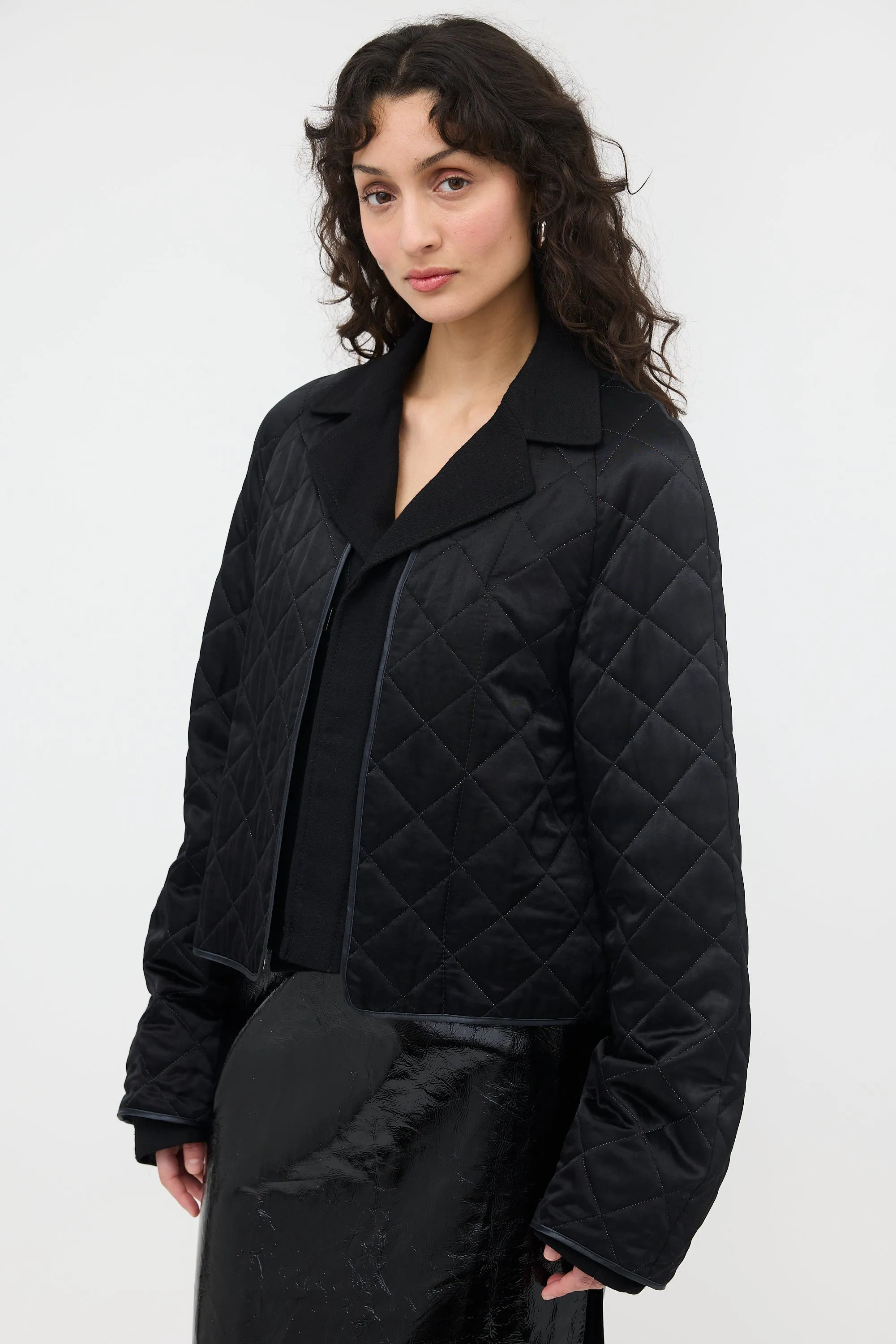 Satin Quilted Jacket sold by VSP Consignment product image thumbnail 4