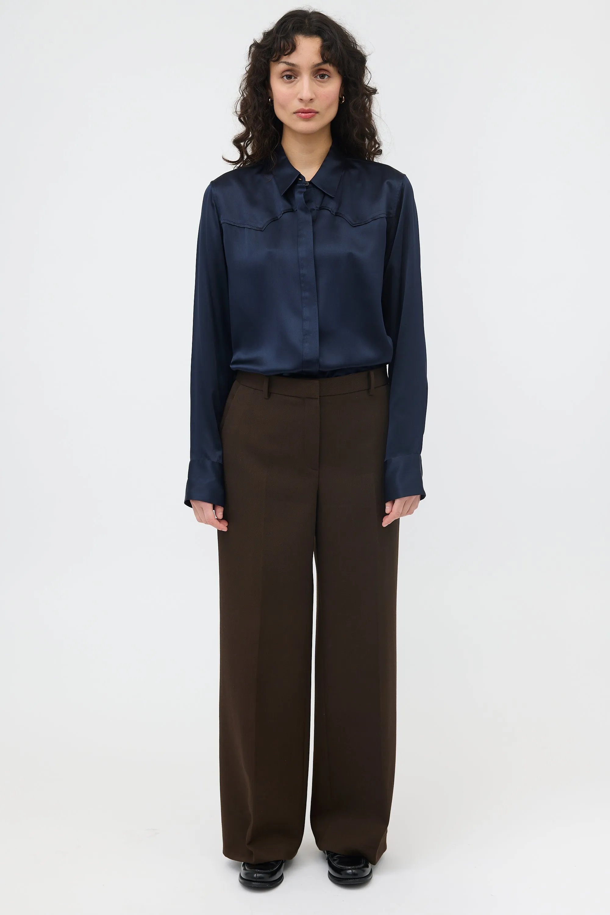 Silk Satin Shirt sold by VSP Consignment product image thumbnail 4