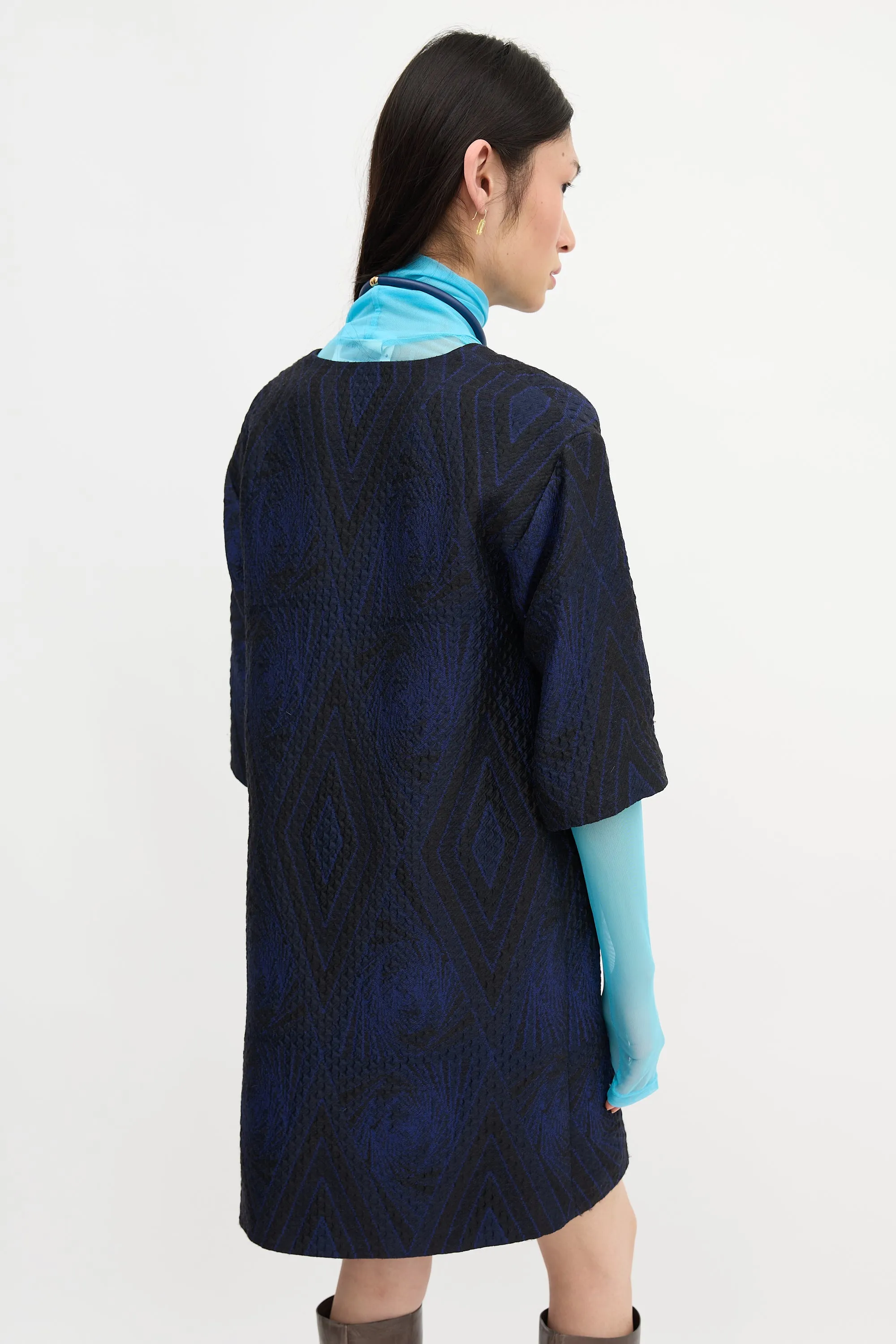 Cloque Zip Dress sold by VSP Consignment product image thumbnail 4