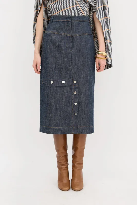 Denim Jamie Skirt sold by VSP Consignment