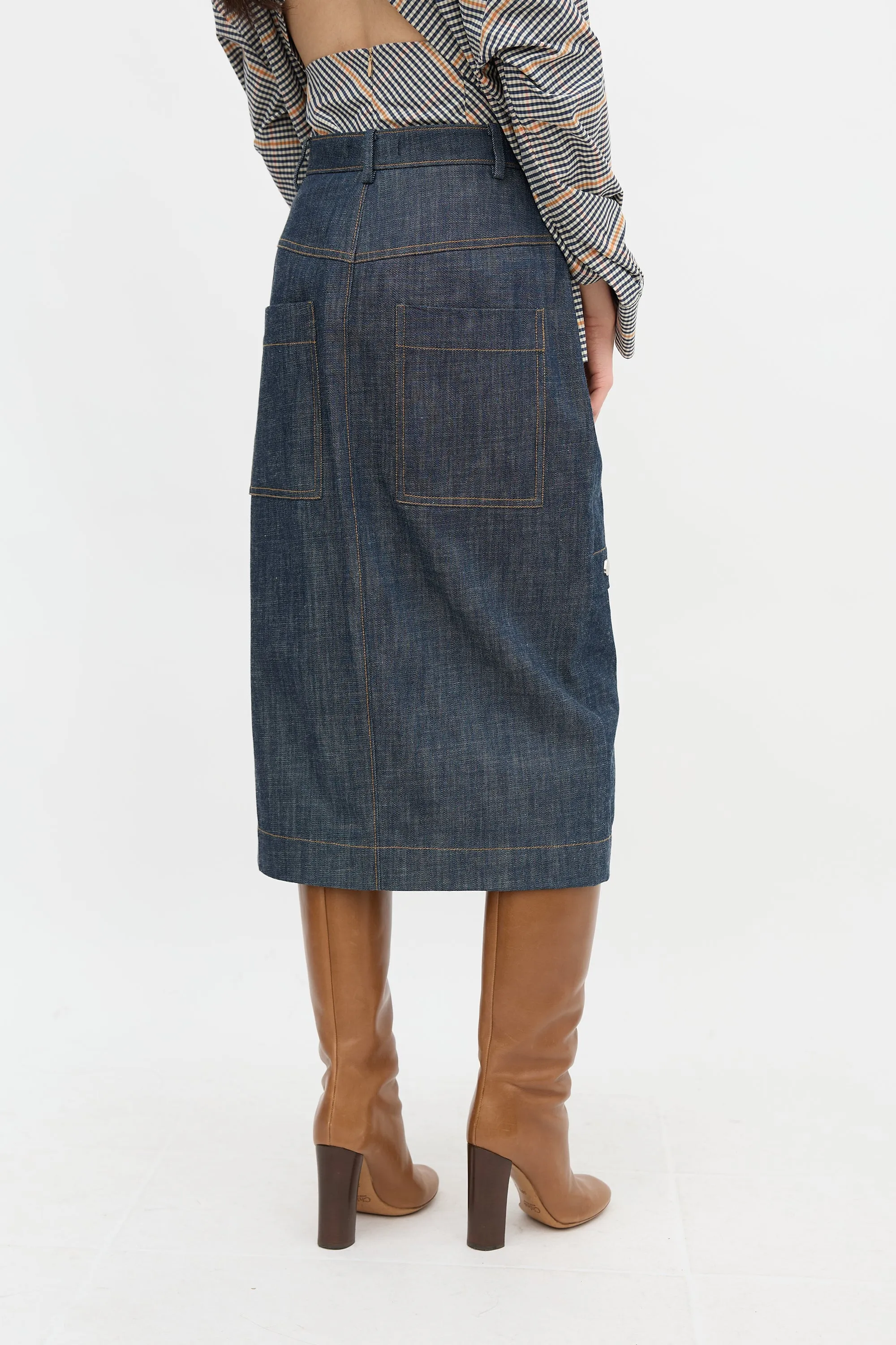 Denim Jamie Skirt sold by VSP Consignment product image thumbnail 4