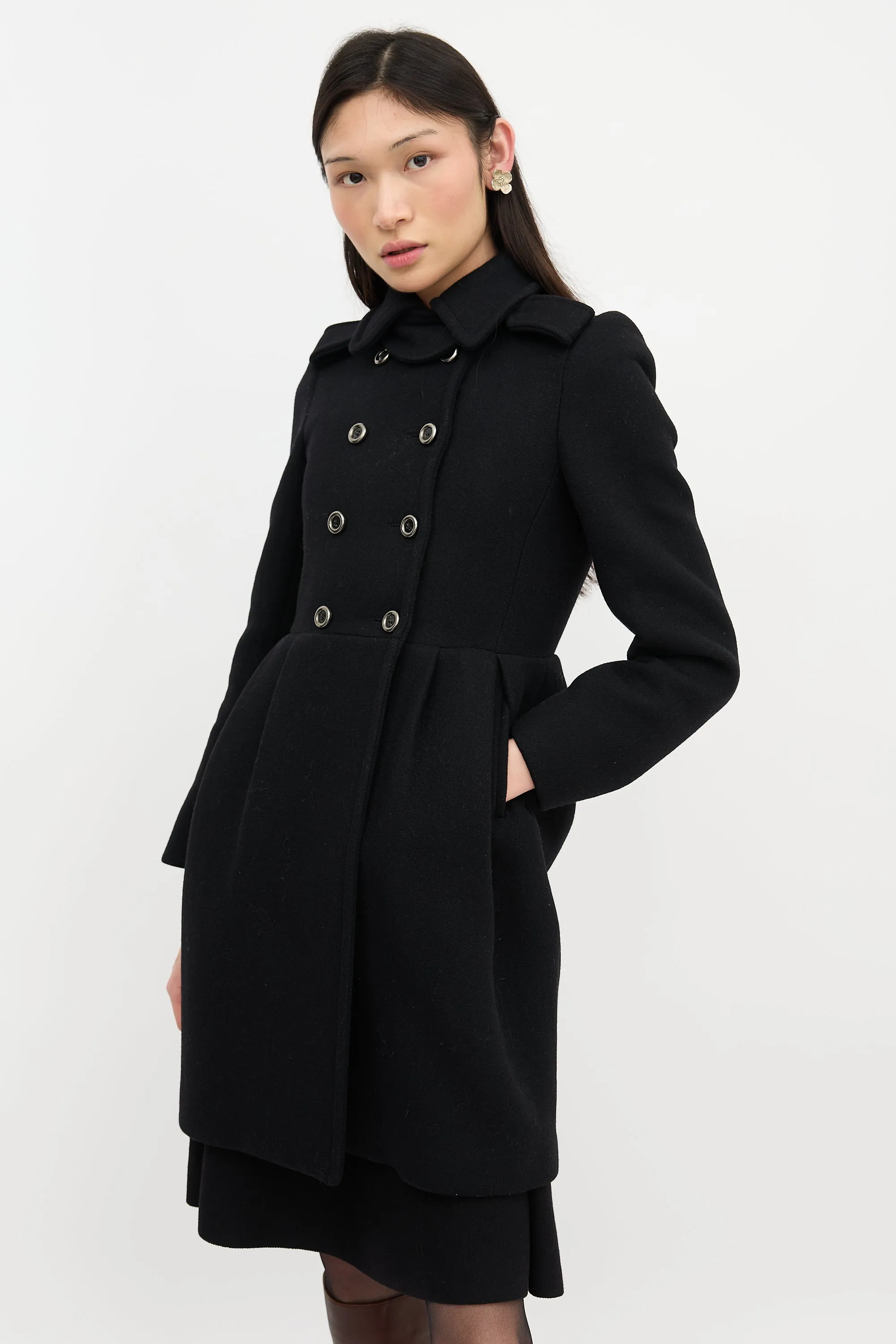 2011 Wool A-Line Coat sold by VSP Consignment product image thumbnail 3