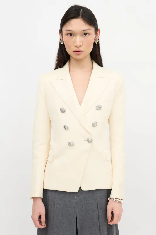 Wool Double Breasted Blazer sold by VSP Consignment