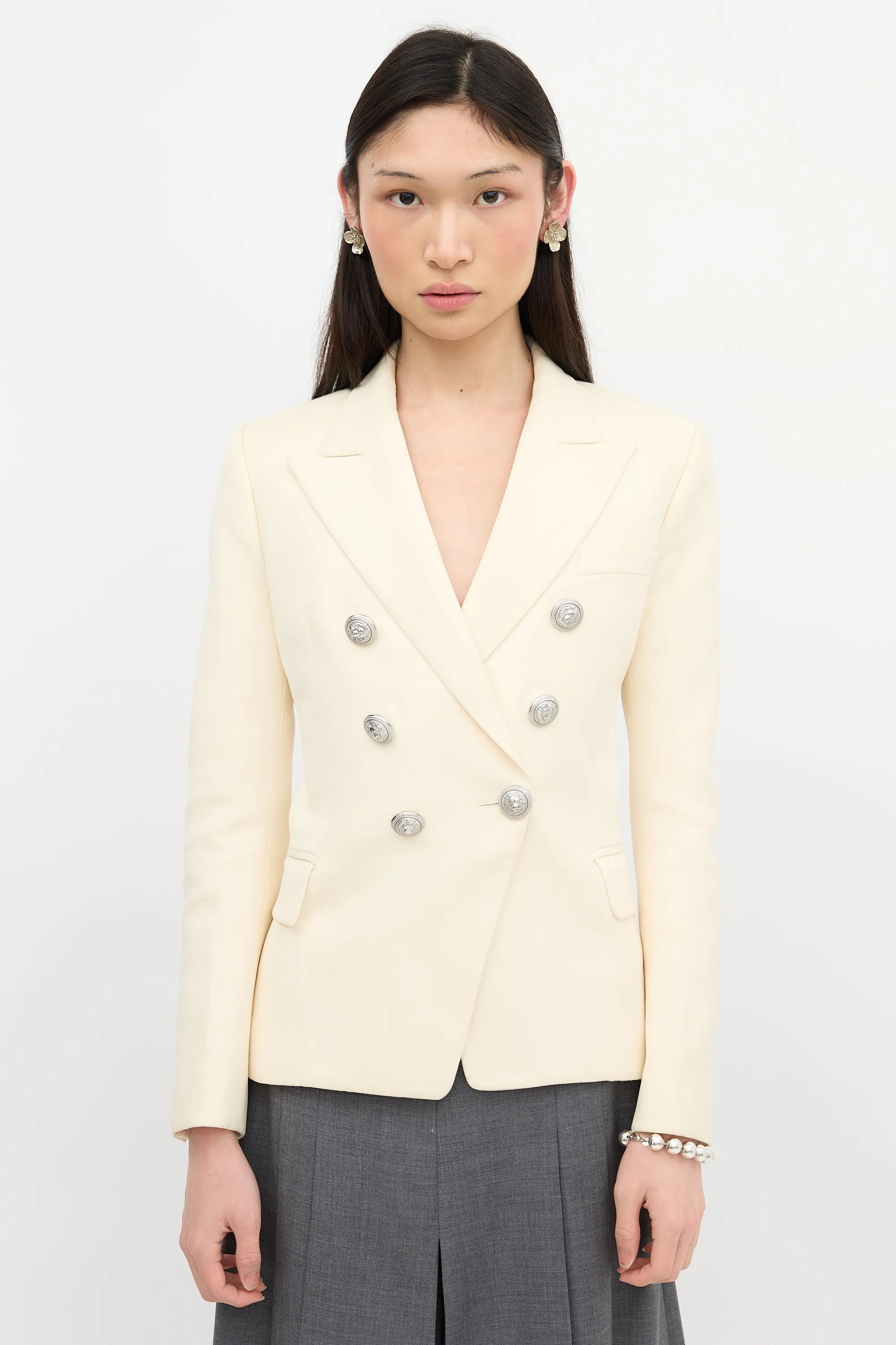 Wool Double Breasted Blazer sold by VSP Consignment