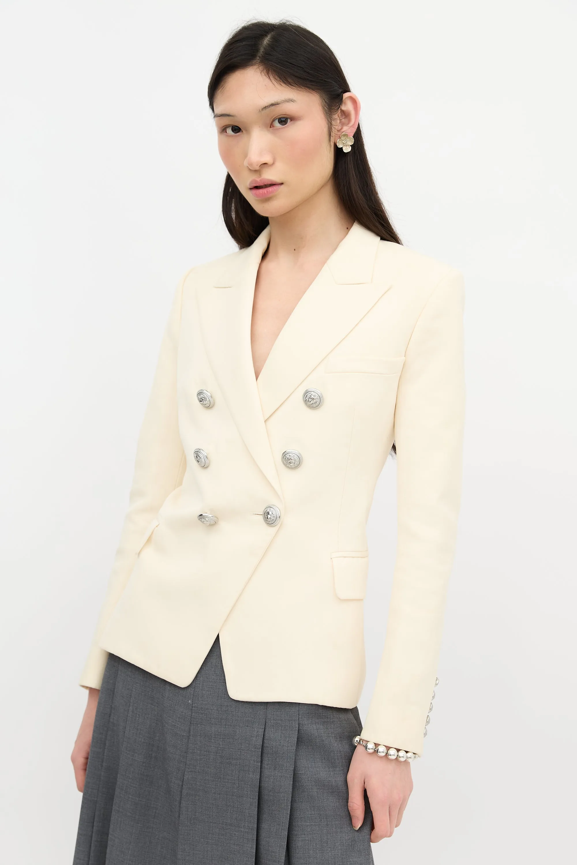 Wool Double Breasted Blazer sold by VSP Consignment product image thumbnail 3