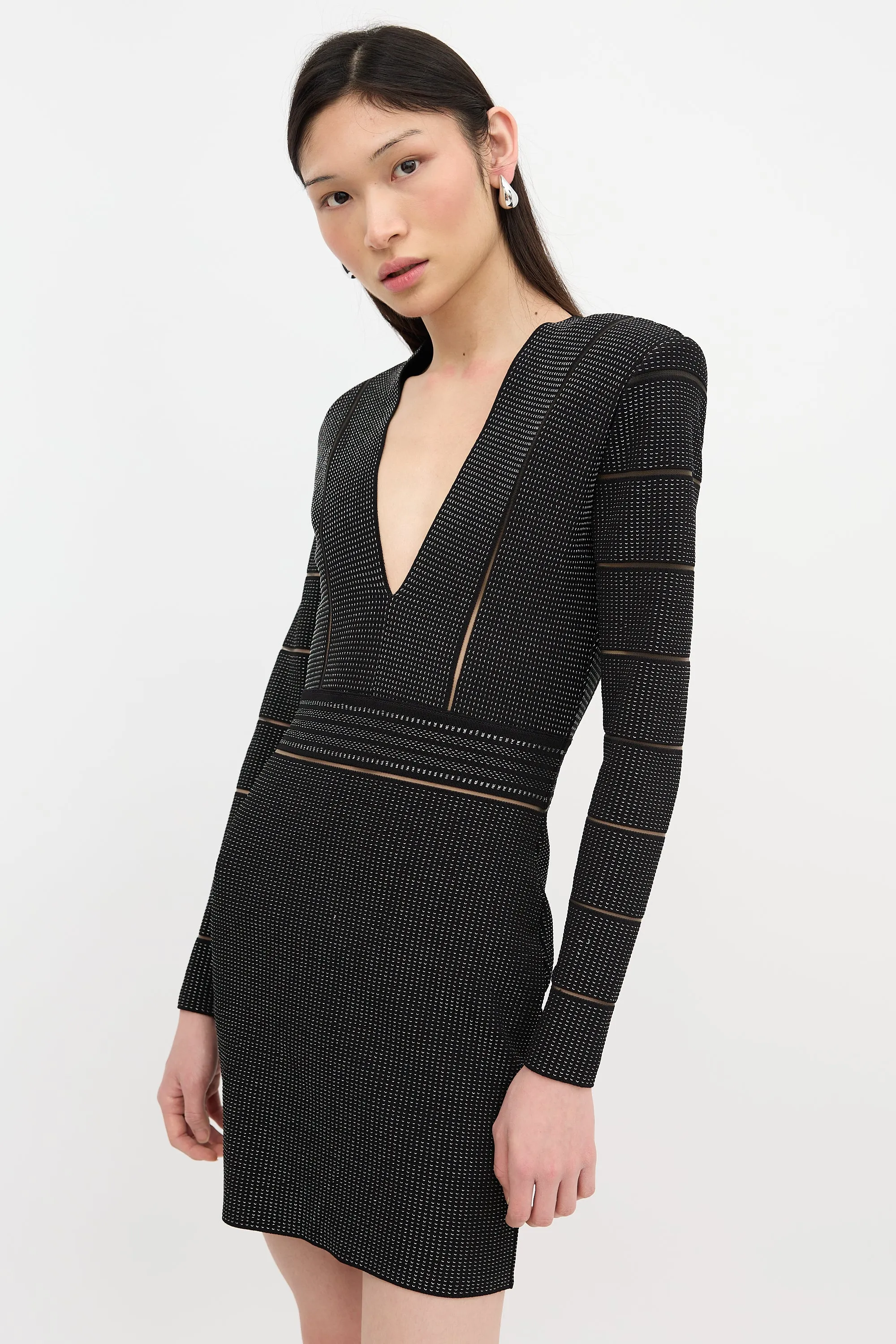 Embroidered V-Neck Dress sold by VSP Consignment product image thumbnail 3