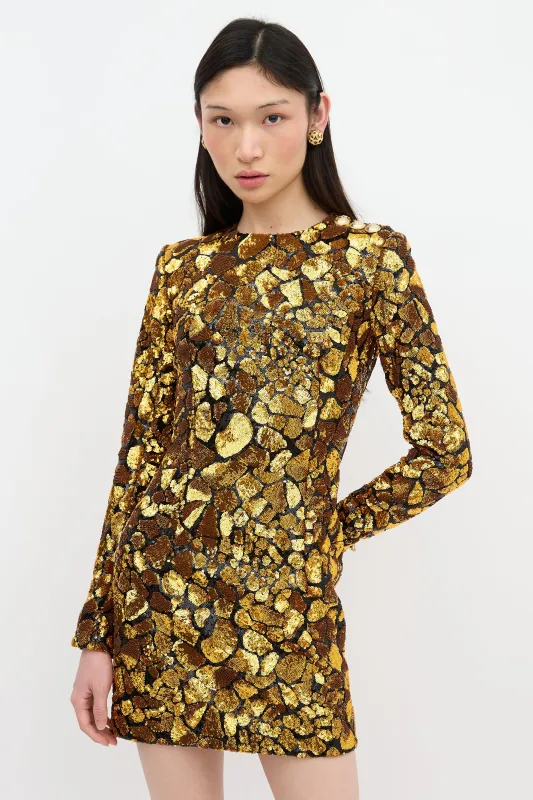 Sequin Patterned Dress sold by VSP Consignment