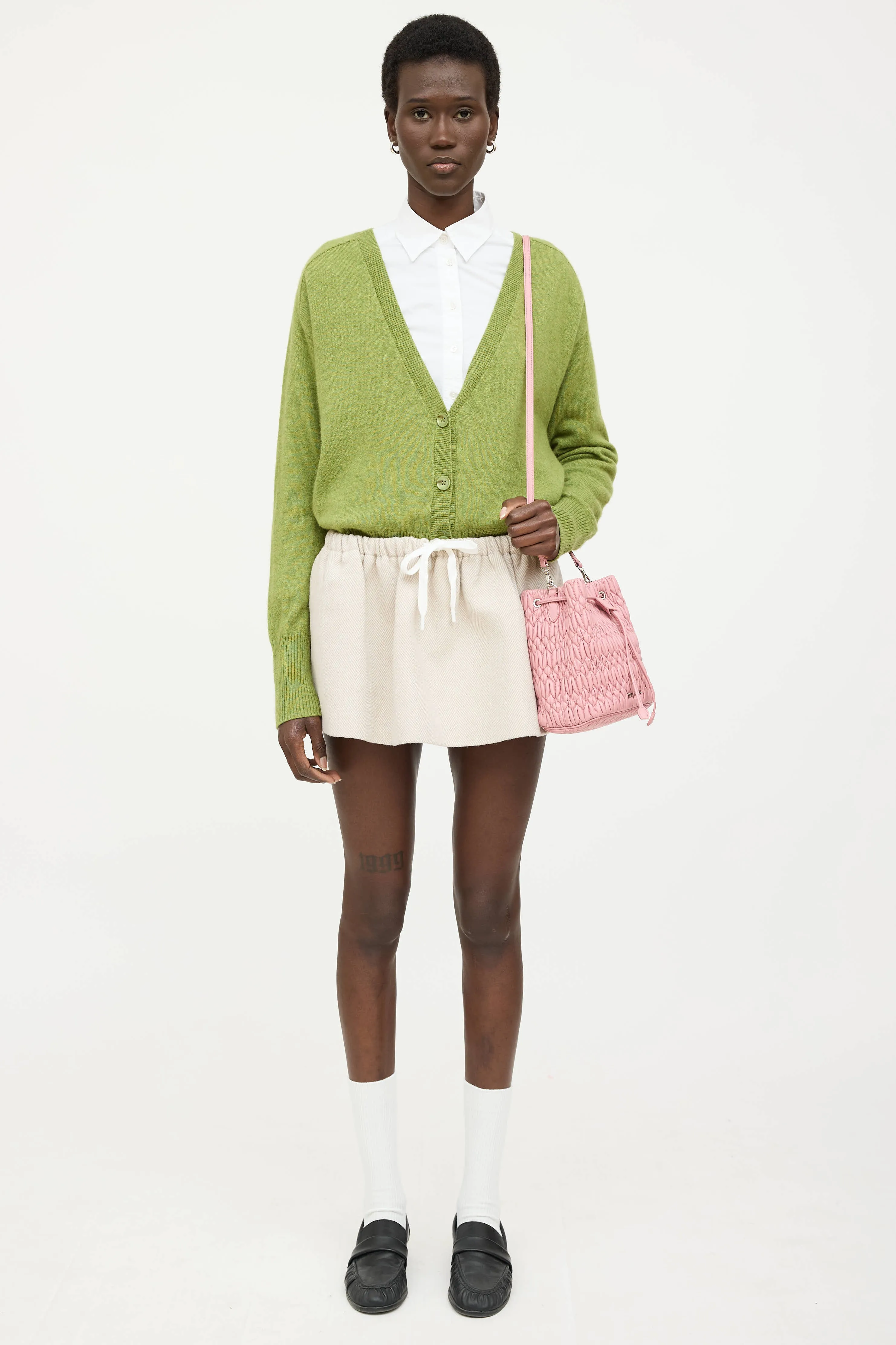 Matelasse Crystal Pleated Bucket Bag sold by VSP Consignment product image thumbnail 2