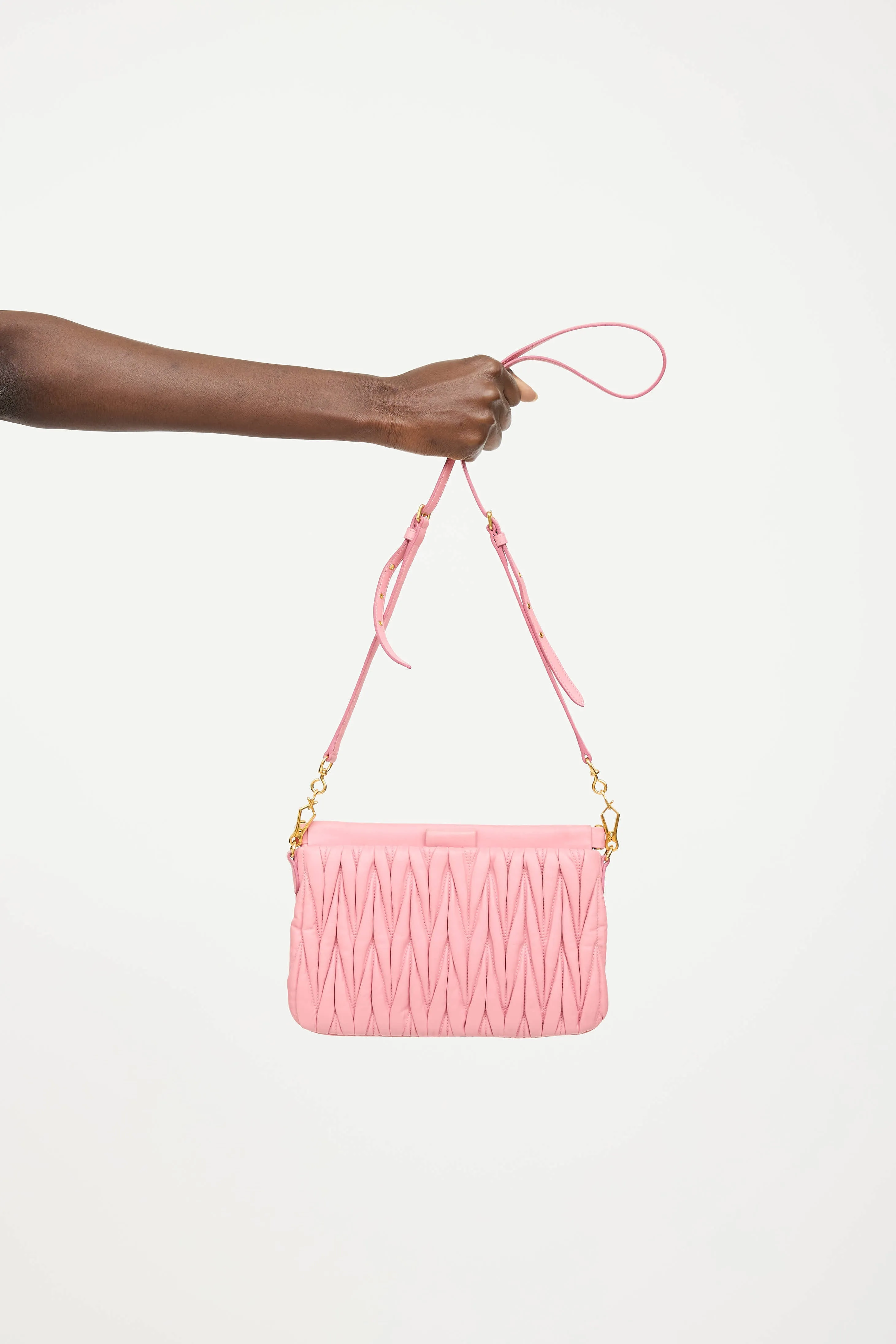 Matelasse Pleated Crossbody Bag sold by VSP Consignment product image thumbnail 3