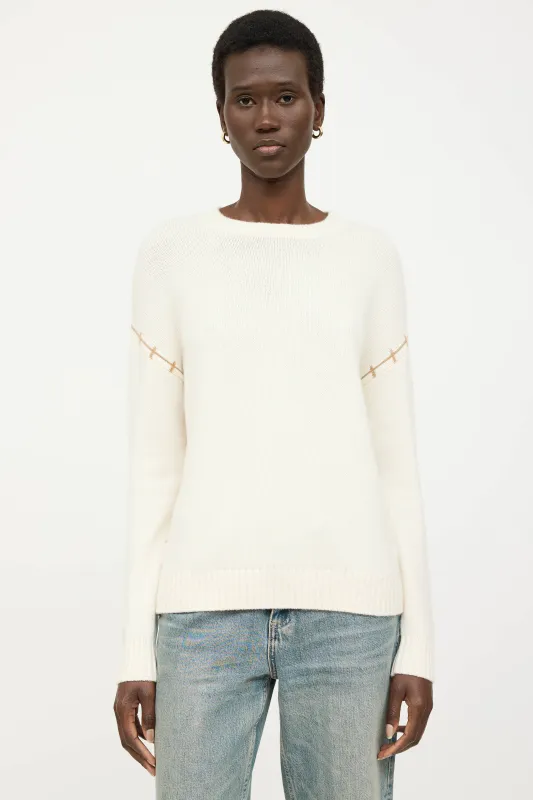 Cashmere Patterned Sweater sold by VSP Consignment