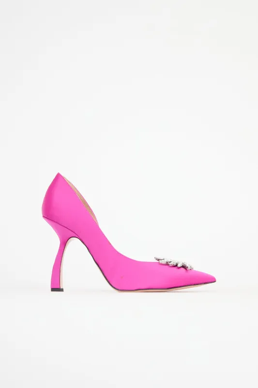 Satin Ursula D'Orsay Pump sold by VSP Consignment