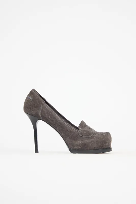 Suede Loafer Pump sold by VSP Consignment