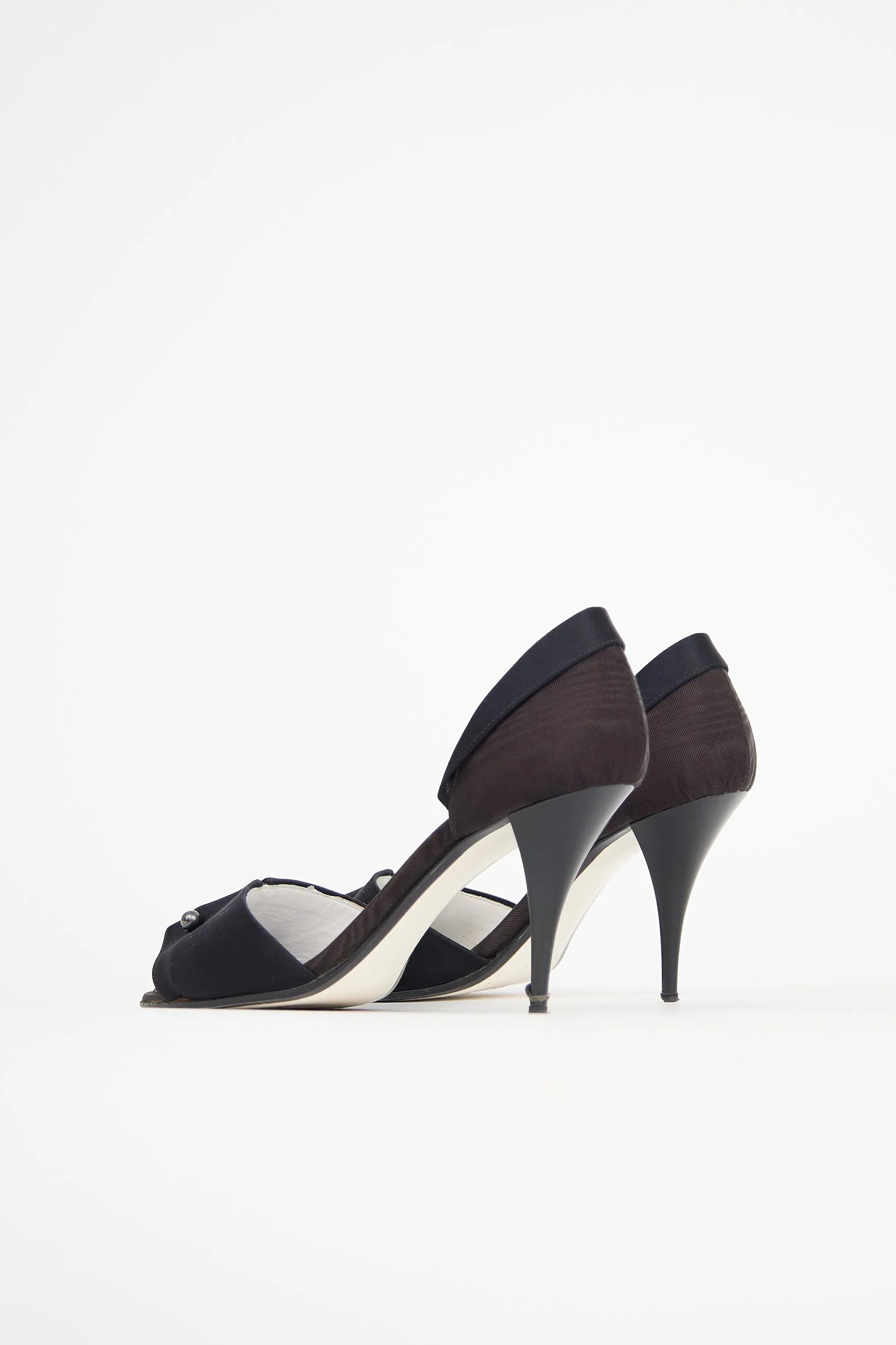 Satin Peep Toe Heel sold by VSP Consignment product image thumbnail 5