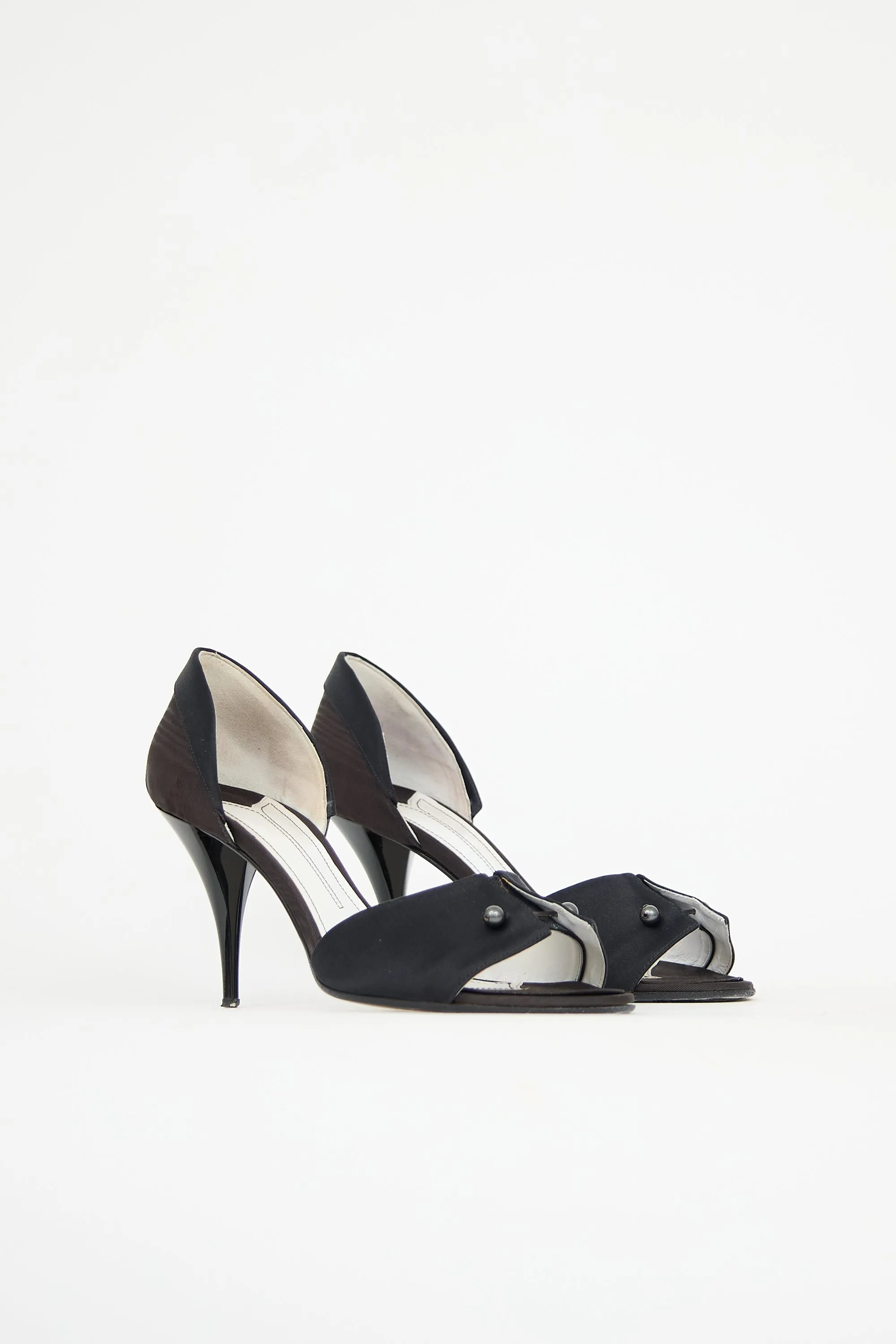 Satin Peep Toe Heel sold by VSP Consignment product image thumbnail 3