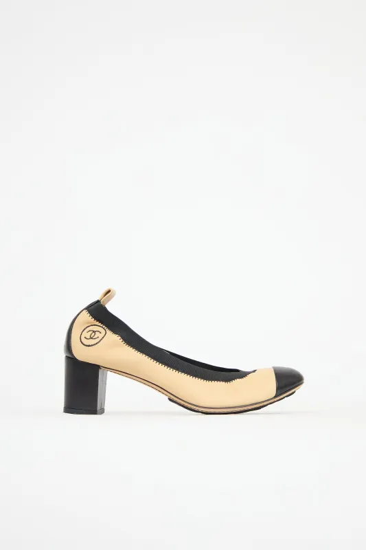 Leather CC Pump sold by VSP Consignment