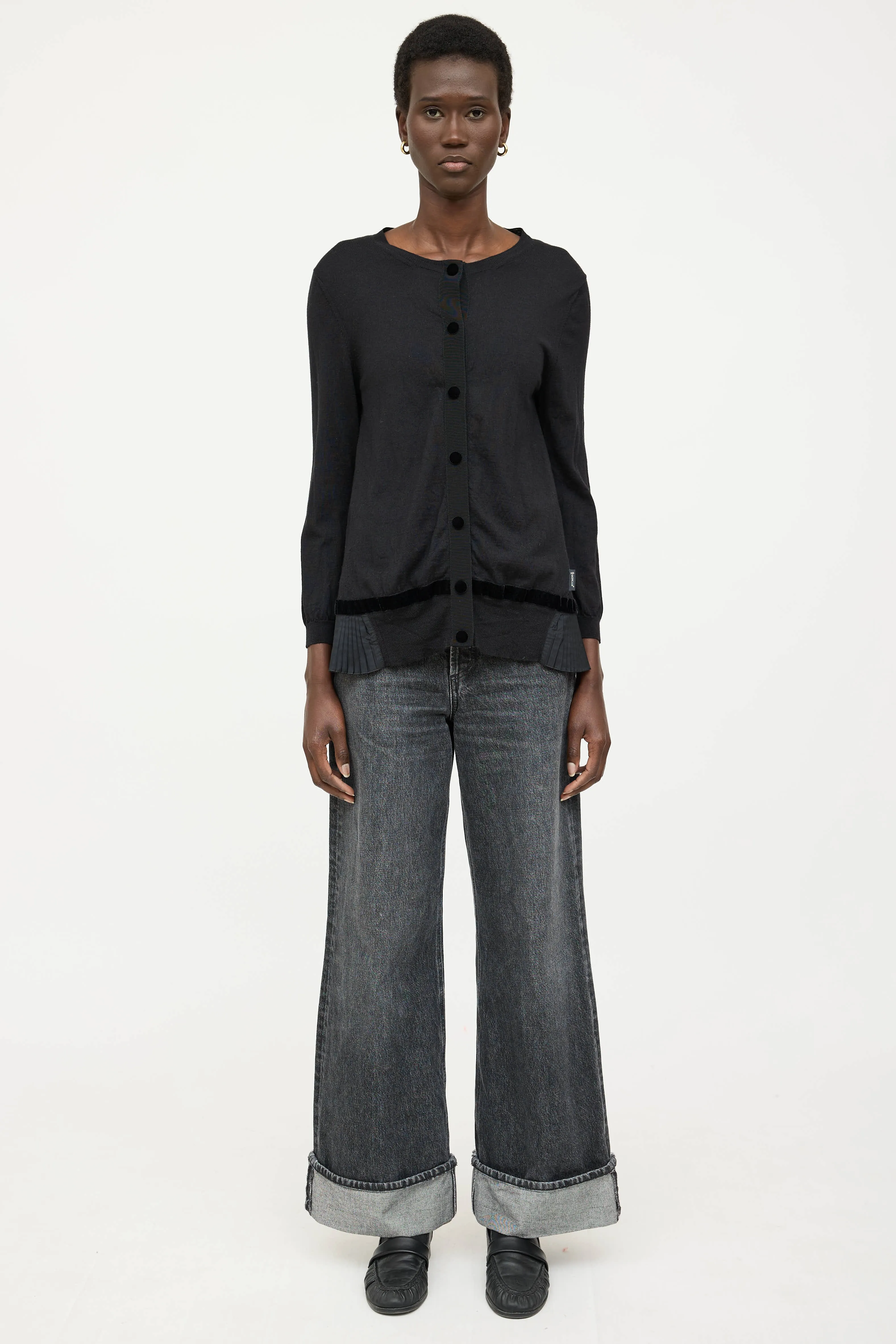 Tricot Pleated Knit Cardigan sold by VSP Consignment product image thumbnail 5