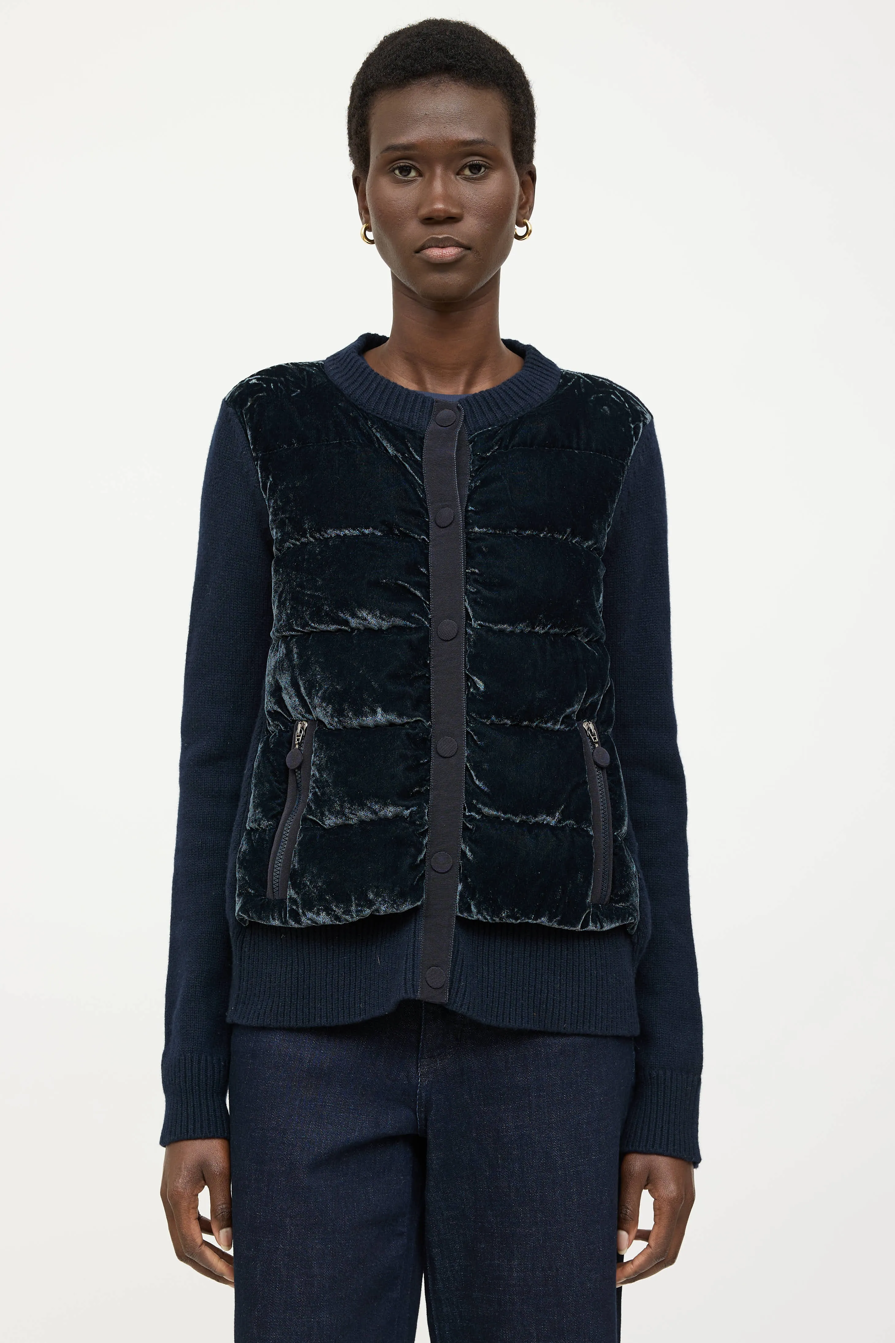 Tricot Down Cardigan sold by VSP Consignment