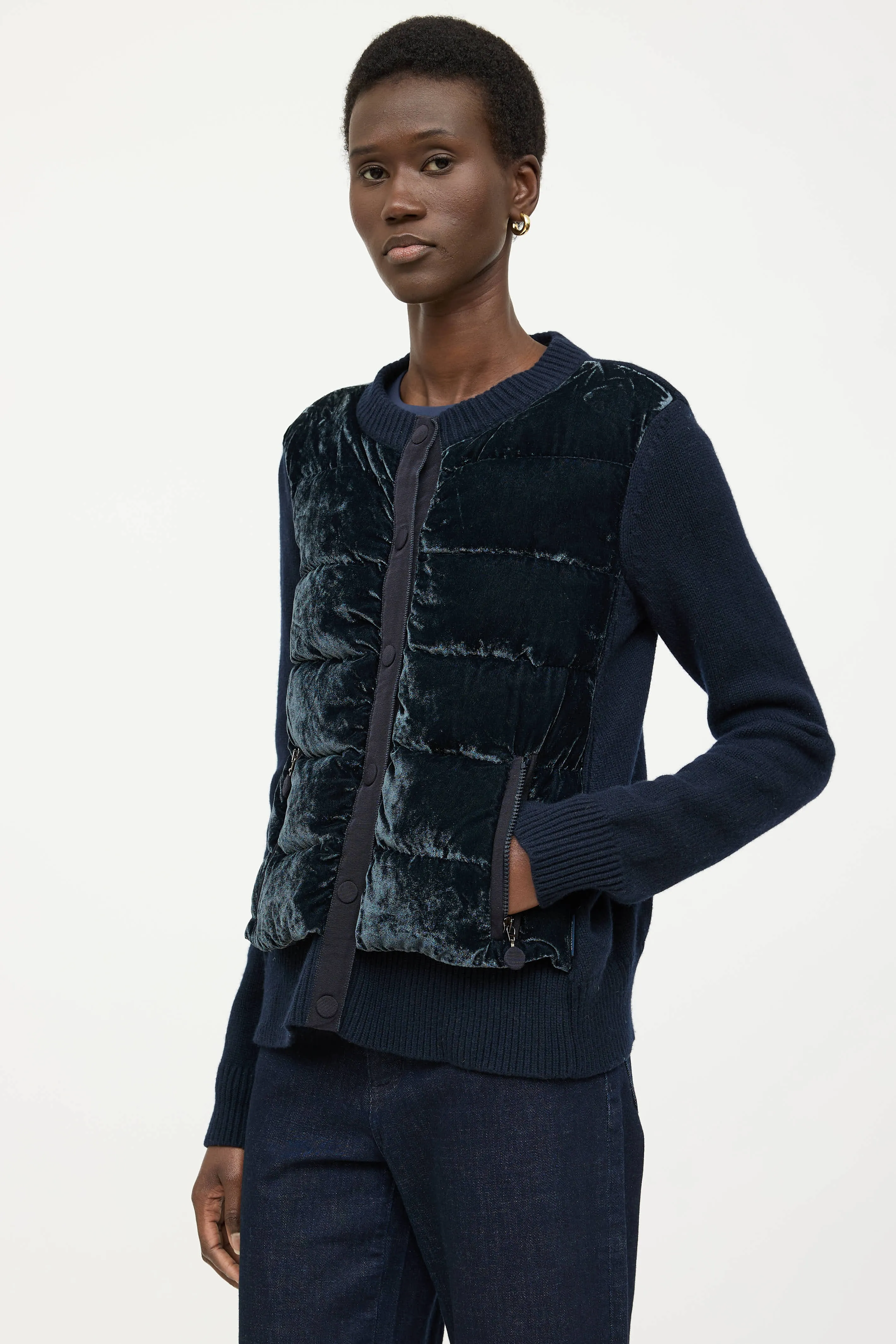 Tricot Down Cardigan sold by VSP Consignment product image thumbnail 3