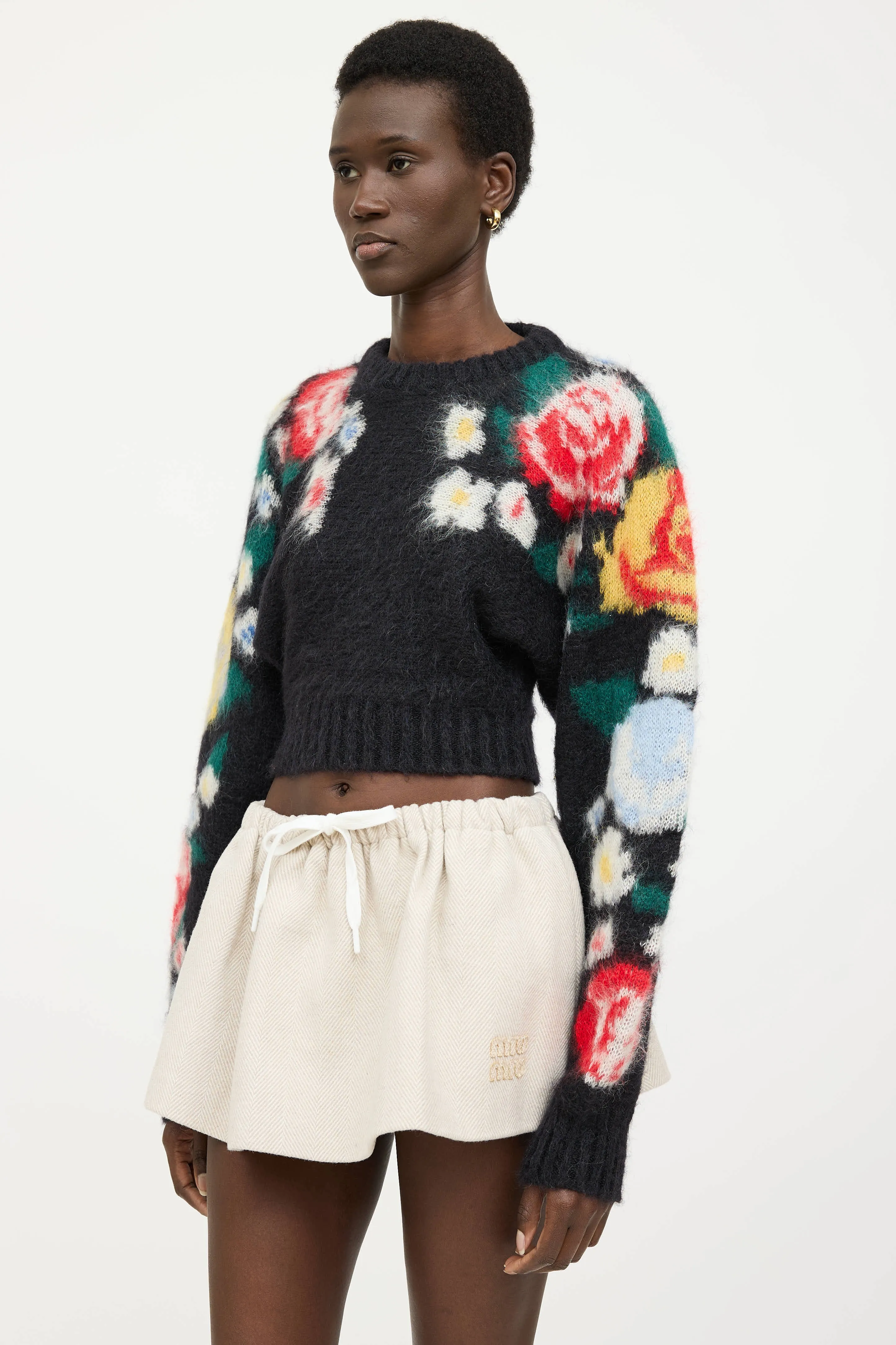 Floral Cropped Sweater sold by VSP Consignment product image thumbnail 2