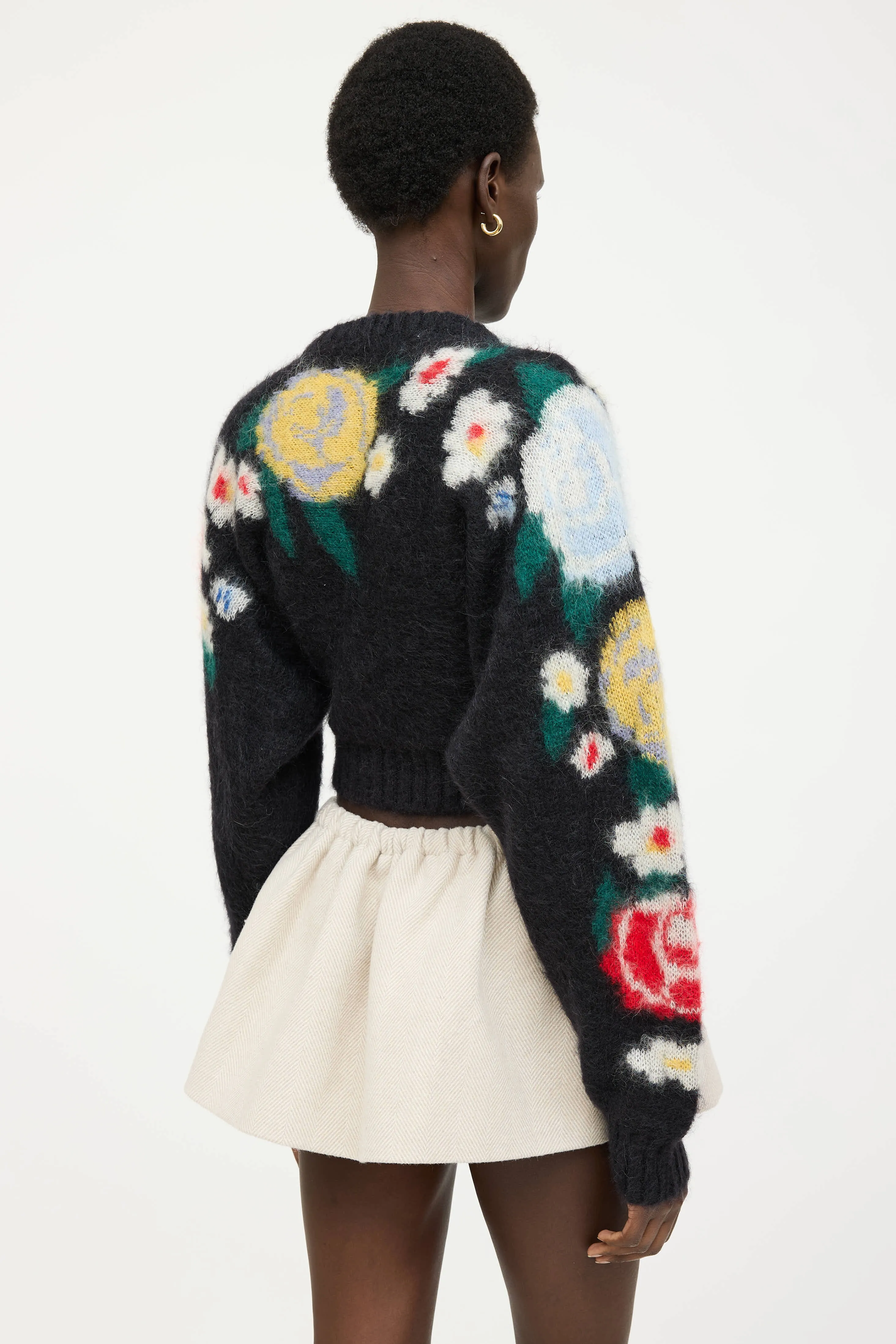 Floral Cropped Sweater sold by VSP Consignment product image thumbnail 3
