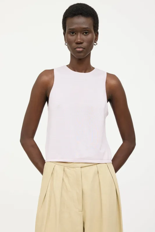 Cashmere Knit Tank made by Tibi