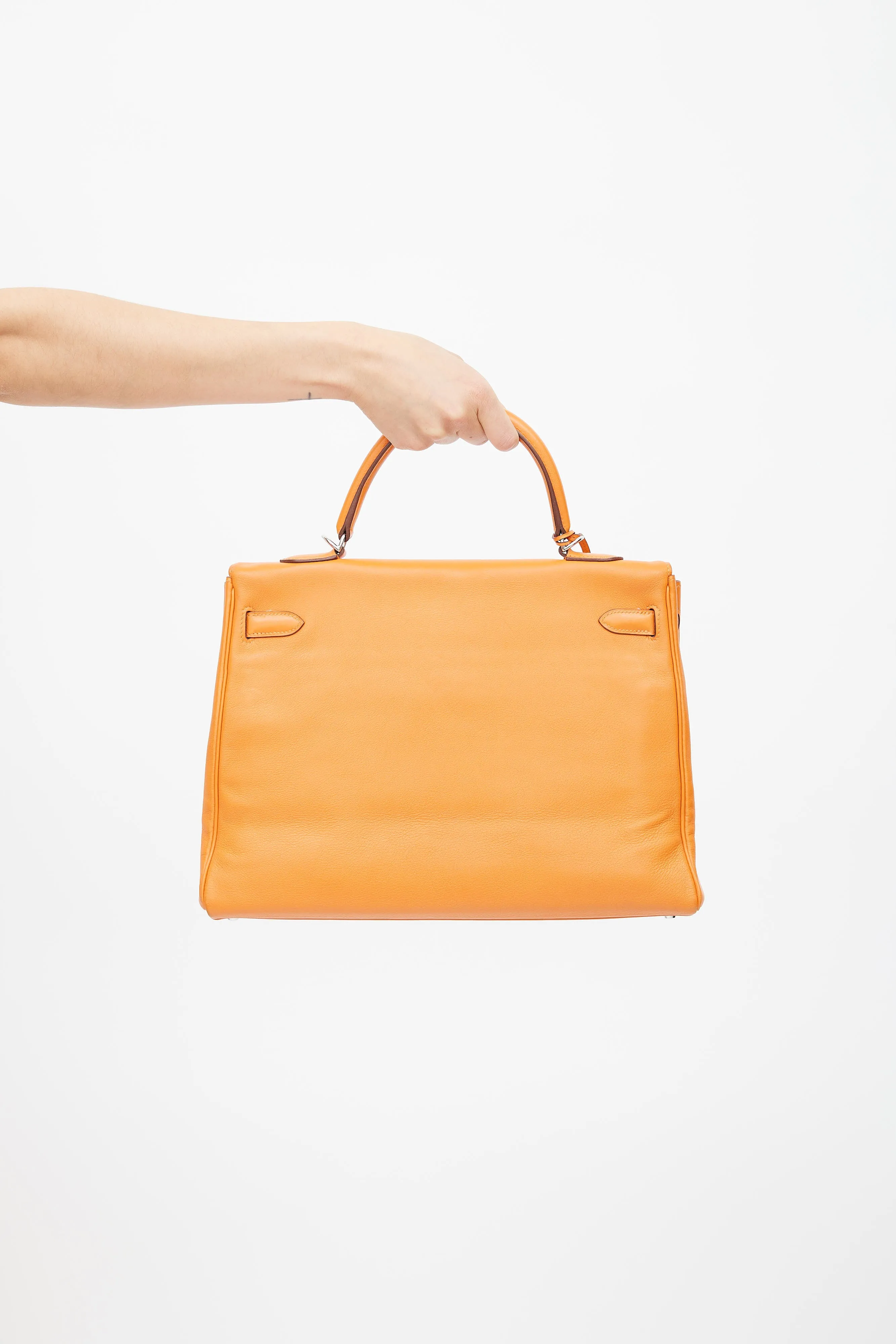 2011 Orange H Swift Kelly Retourne 35 Bag sold by VSP Consignment product image thumbnail 3